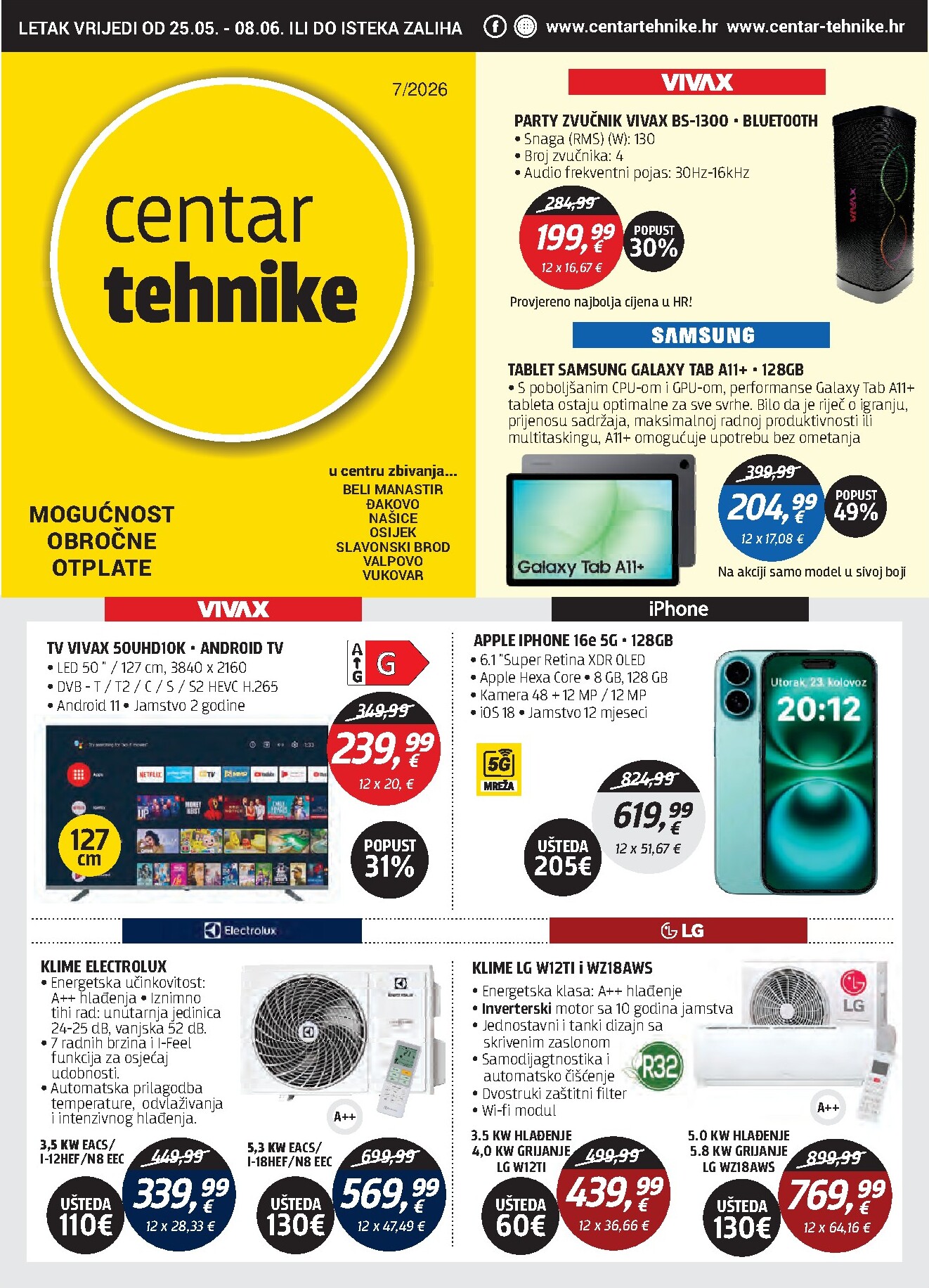 Aktualni katalog Centar tehnike od ponedjeljka, 25.05.2026 do ponedjeljka, 08.06.2026