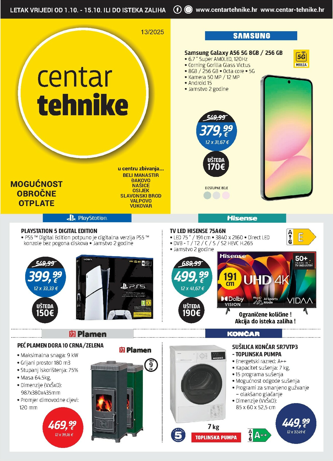 Prelistajte katalog Centar tehnike, vrijedi od 01.10. do 15.10.
