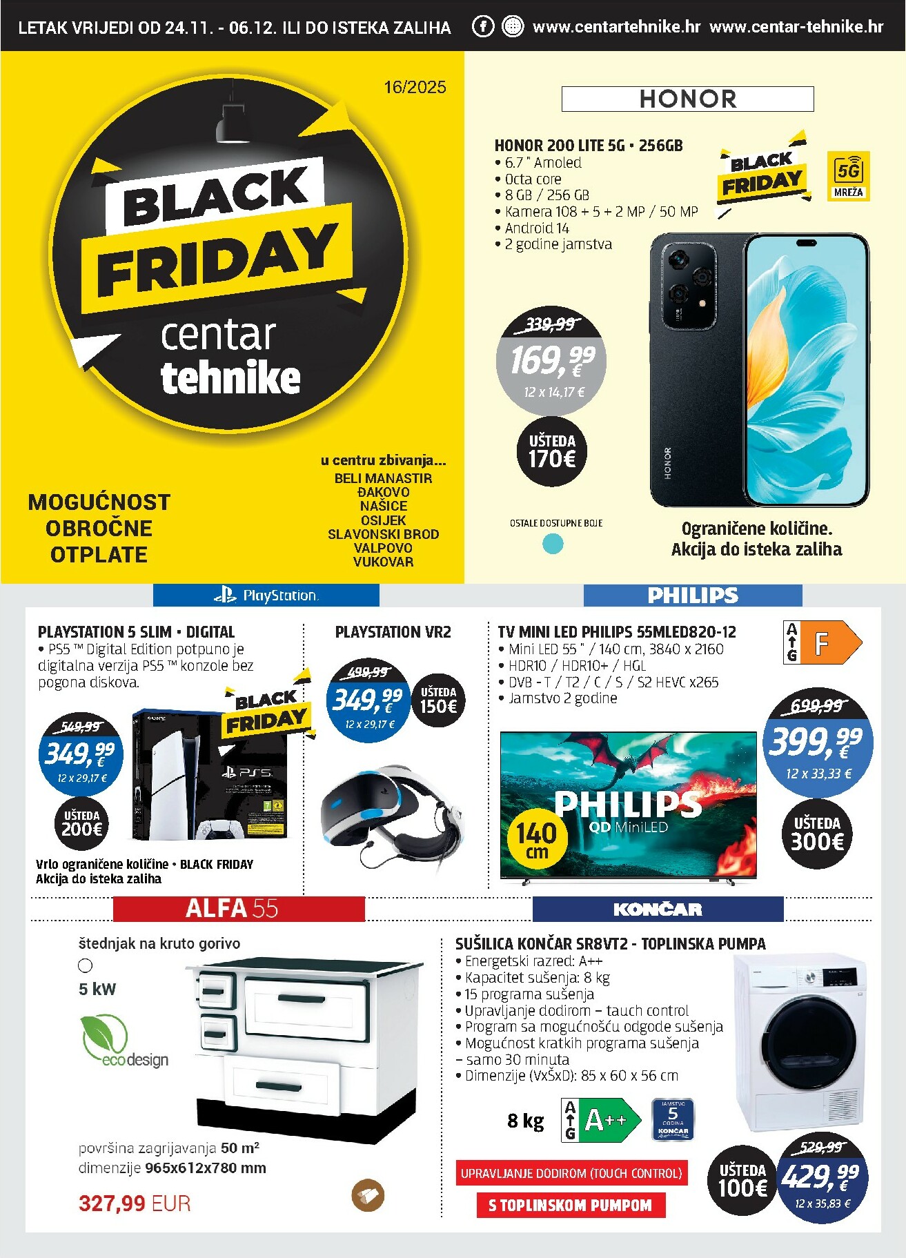 Prelistajte katalog Centar tehnike - Black Friday, vrijedi od 24.11. do 06.12.