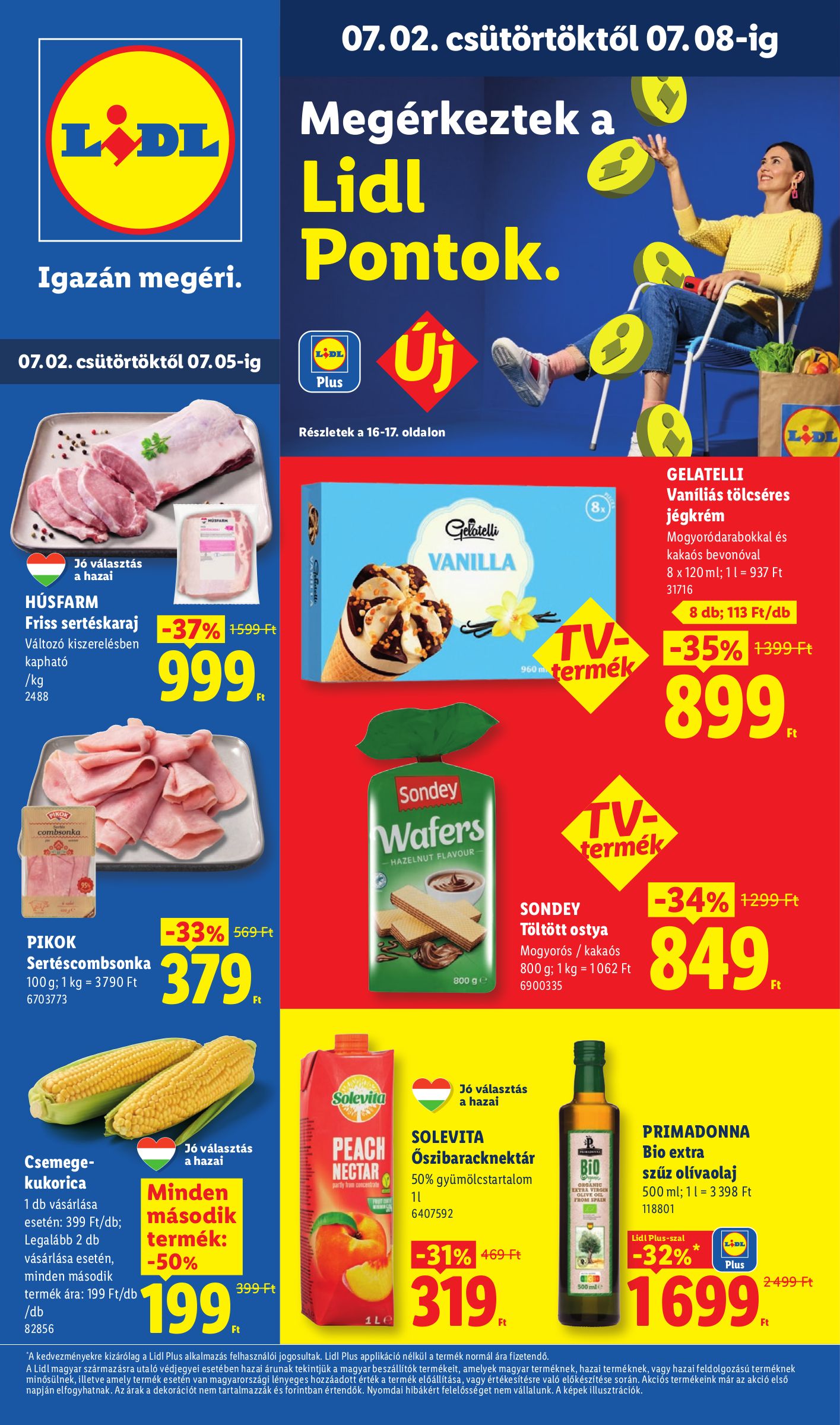 Lidl hirdetmény a következő hétre csütörtöktől 2026.07.02.-tól szerdától 2026.07.08.-ig