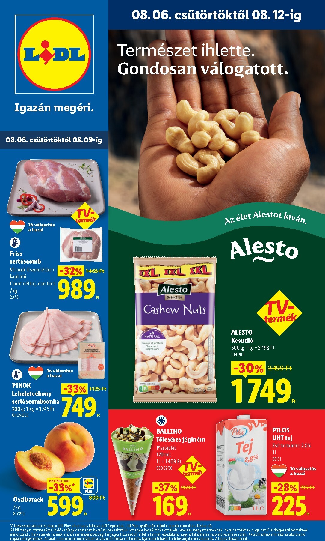 Aktuális Lidl szórólap érvényes csütörtöktől 2026.08.06.-től szerdától 2026.08.12.-ig