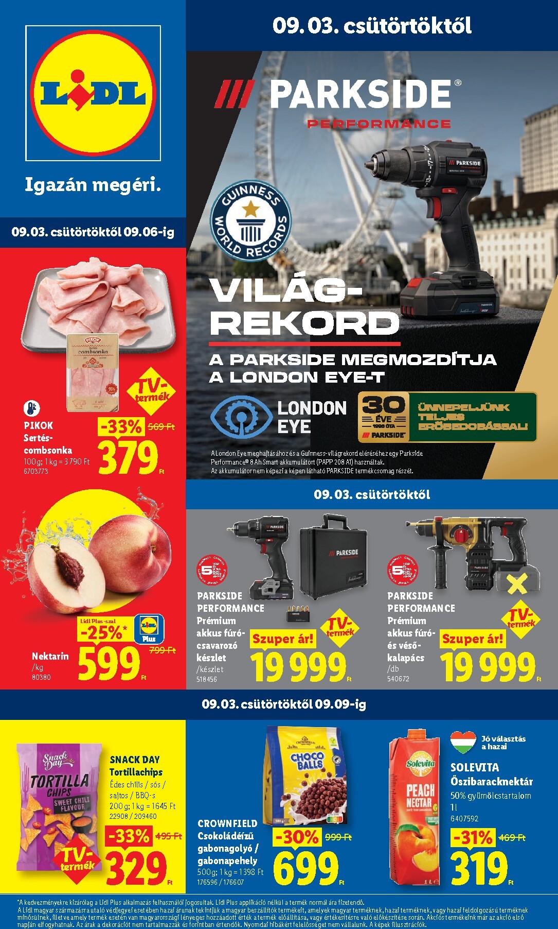 Lidl hirdetmény a következő hétre csütörtöktől 2026.09.03.-tól szerdától 2026.09.09.-ig