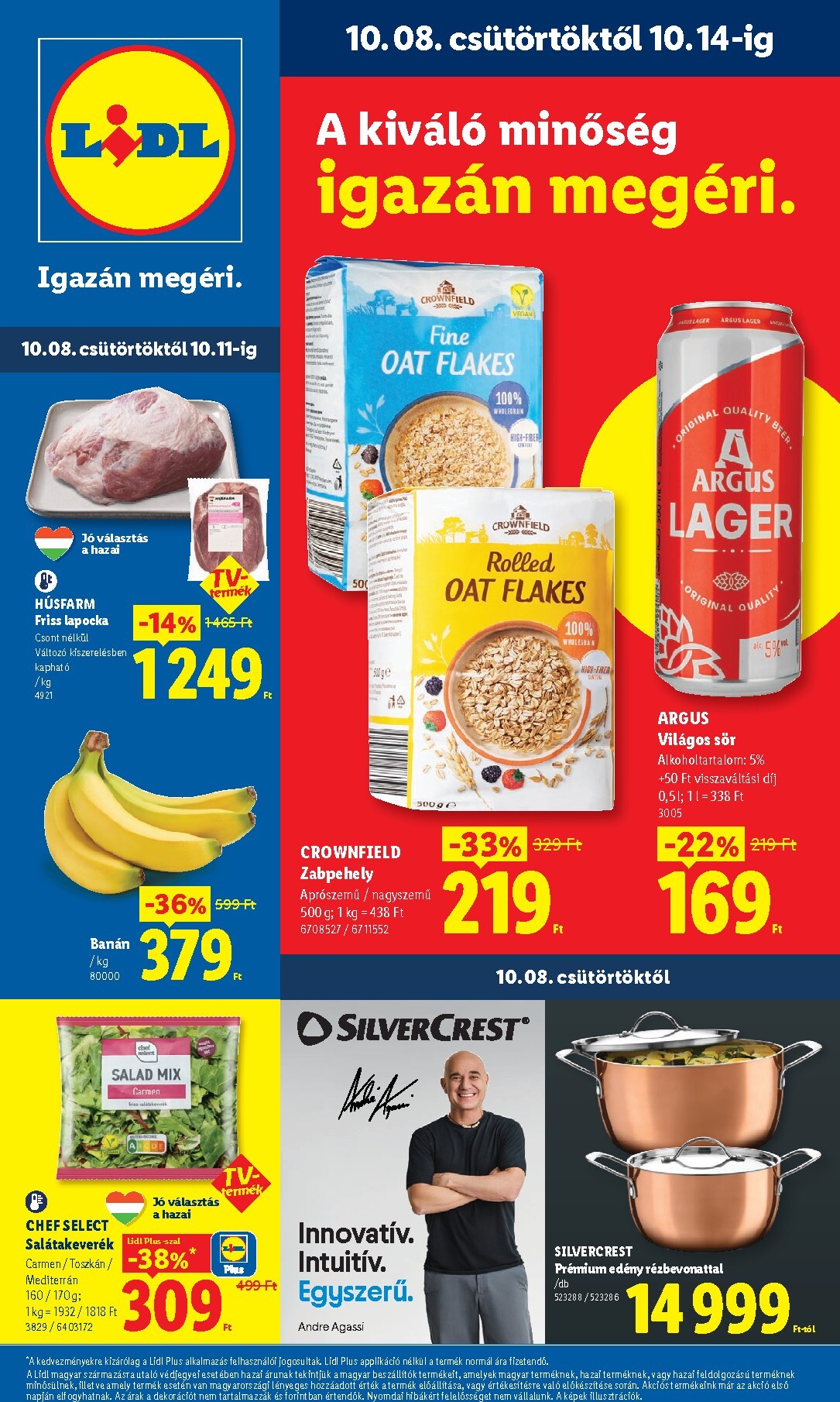 Lidl hirdetmény a következő hétre csütörtöktől 2026.10.08.-tól szerdától 2026.10.14.-ig