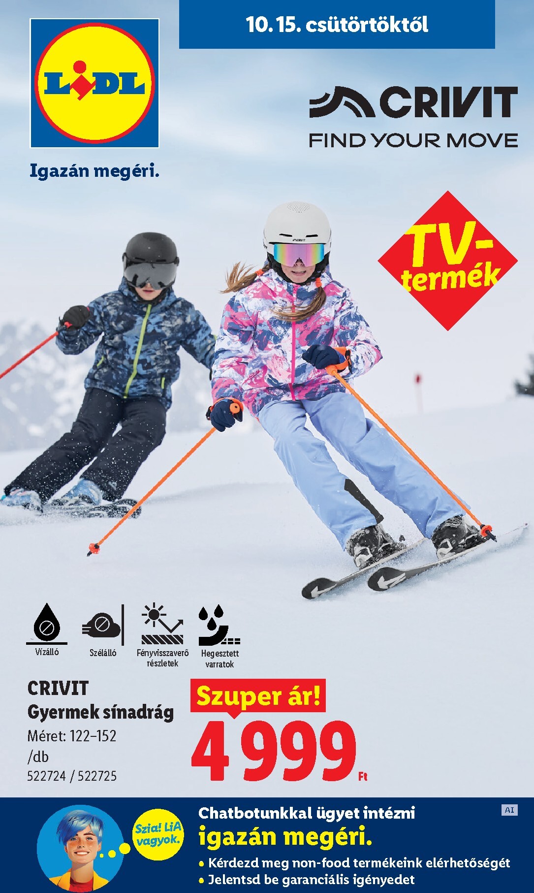 Lidl - Nonfood hirdetmény a következő hétre csütörtöktől 2026.10.15.-tól szerdától 2026.10.21.-ig