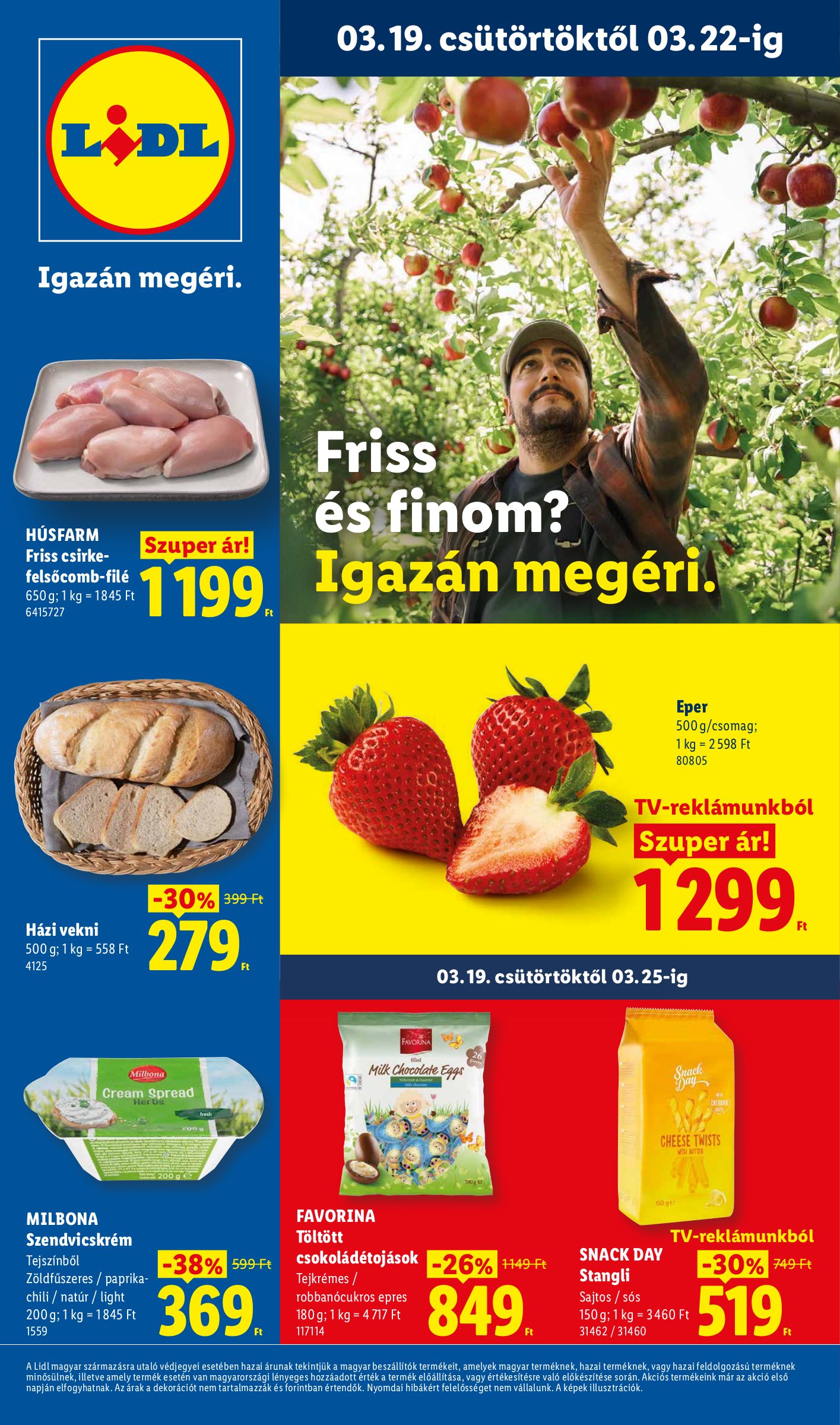 Lidl akciós újság, érvényes 2026.03.19. - 2026.03.25.