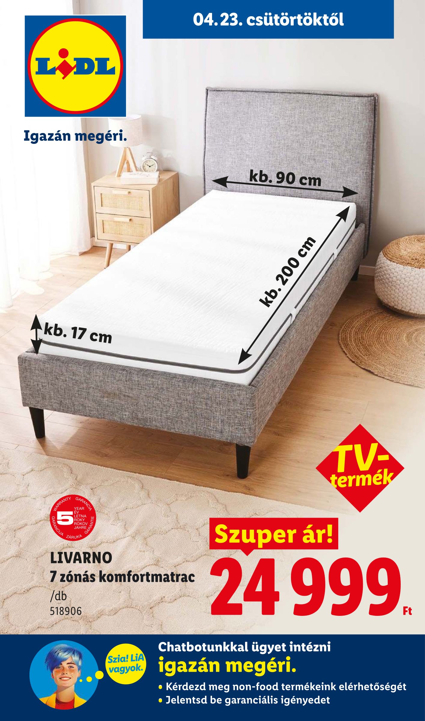 Lidl - Nonfood hirdetmény a következő hétre csütörtöktől 2026.04.23.-tól szerdától 2026.04.29.-ig