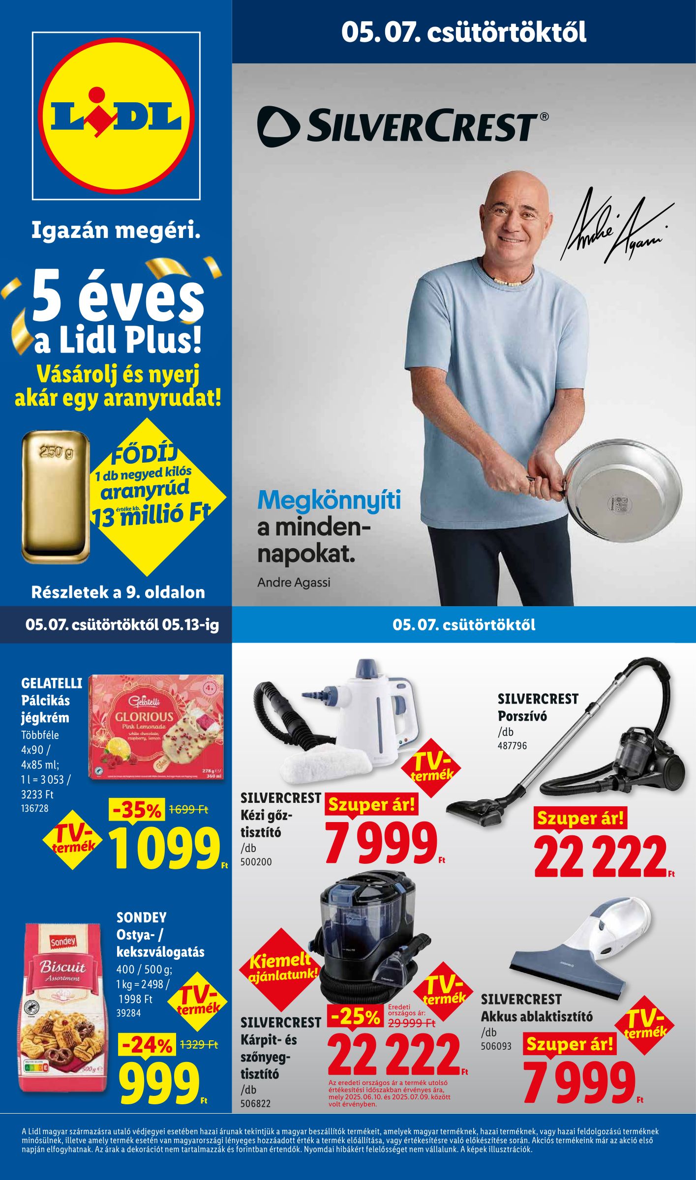 Lidl hirdetmény a következő hétre csütörtöktől 2026.05.07.-tól szerdától 2026.05.13.-ig