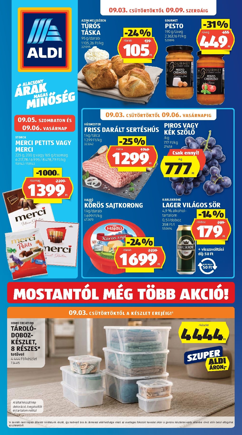 Aktuális Aldi szórólap érvényes csütörtöktől 2026.09.03.-től szerdától 2026.09.09.-ig