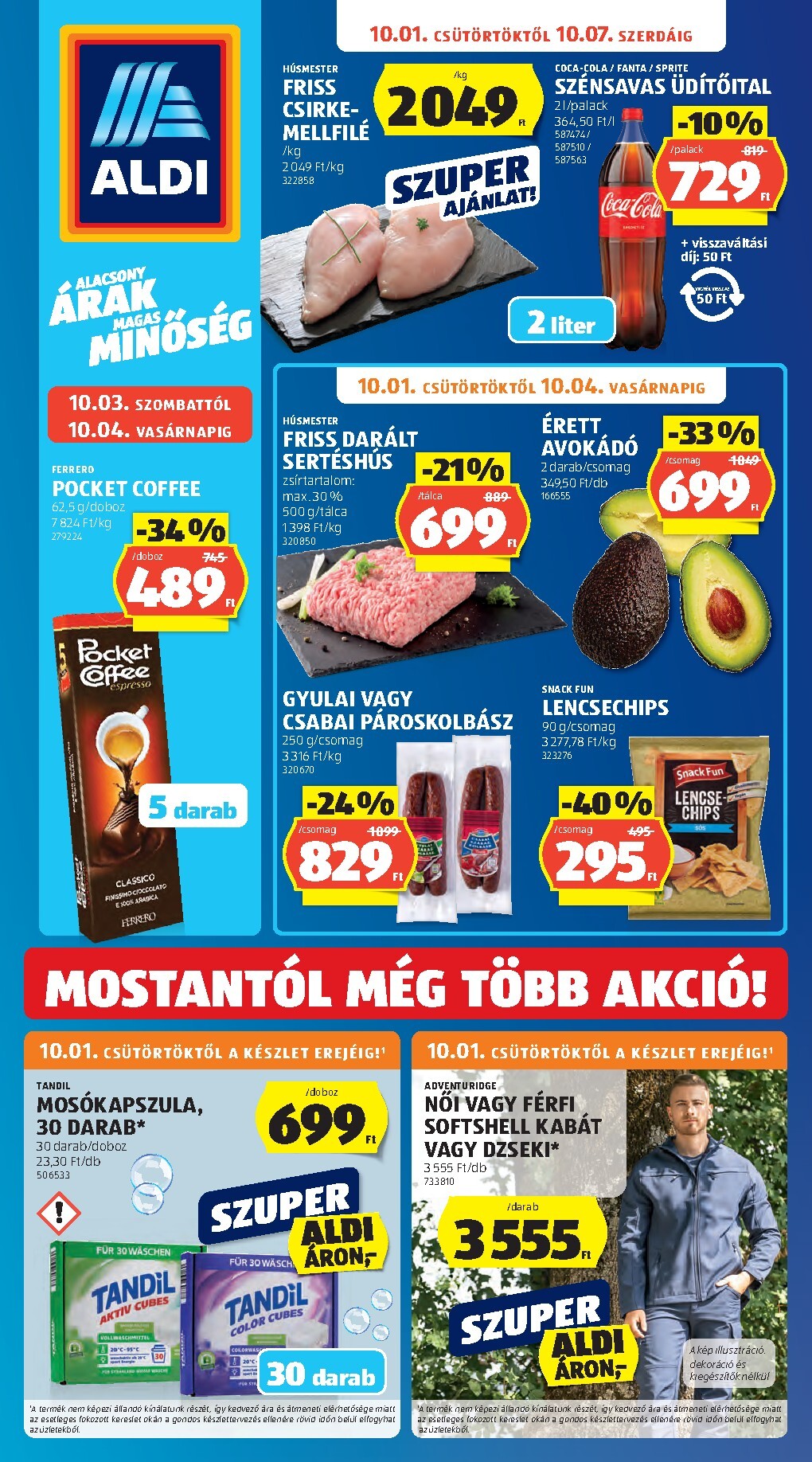 Aktuális Aldi szórólap érvényes csütörtöktől 2026.10.01.-től szerdától 2026.10.07.-ig