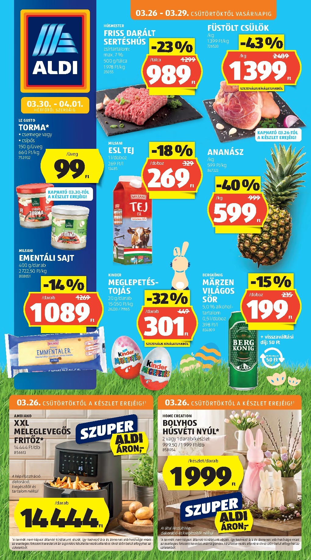 Aldi akciós újság, érvényes 2026.03.26. - 2026.04.01.