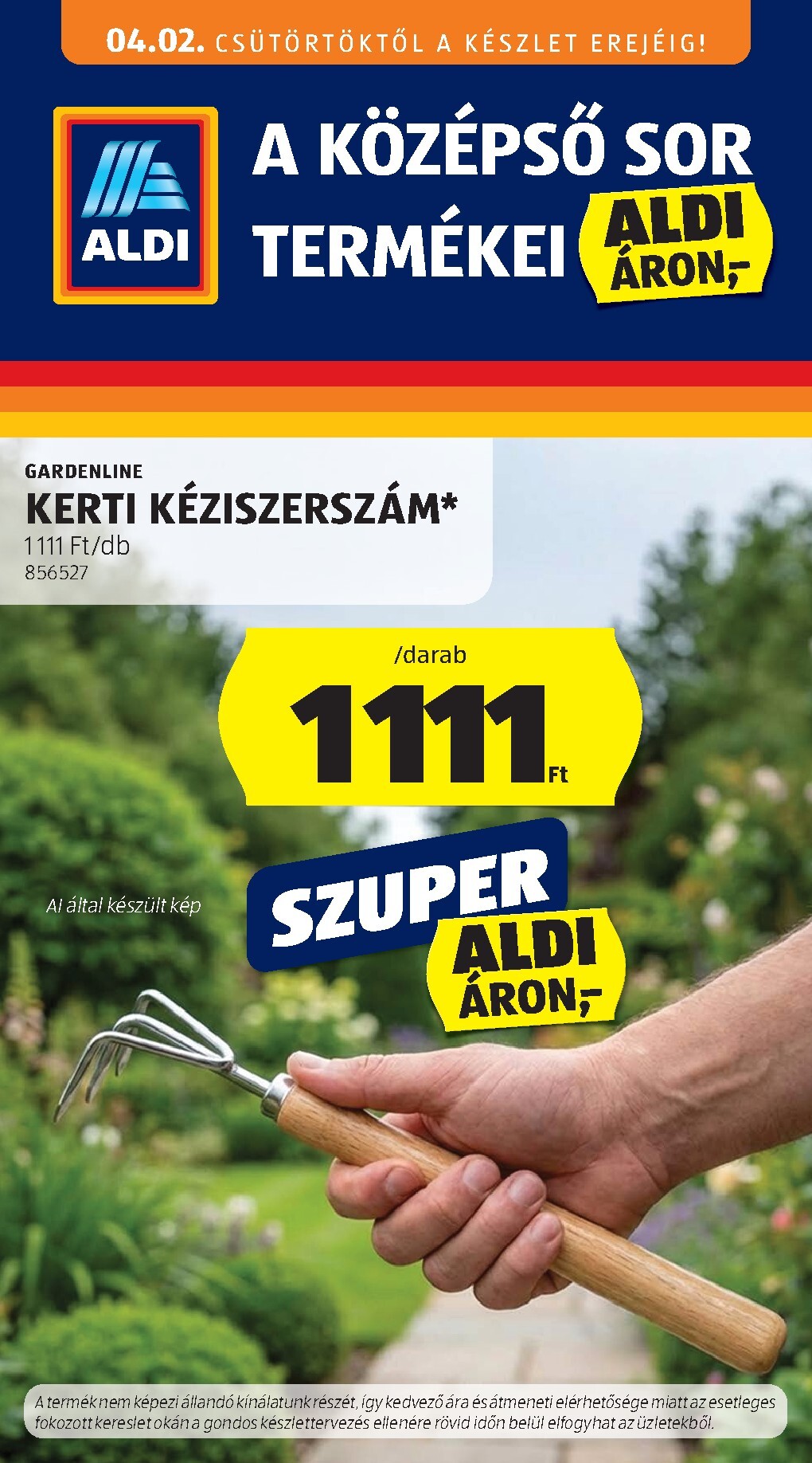 Aldi - Középső sor termékei akciós újság, érvényes 2026.04.02. - 2026.04.08.