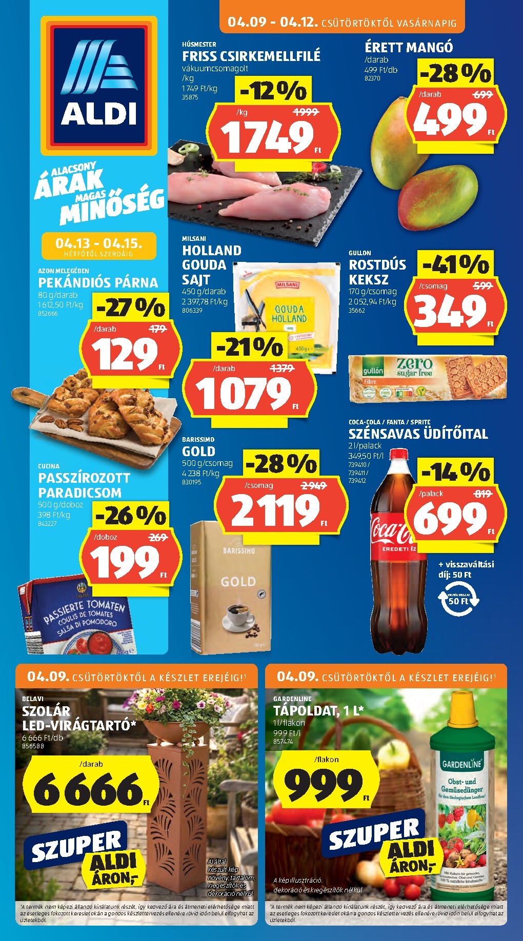 Aldi akciós újság, érvényes 2026.04.09. - 2026.04.15.