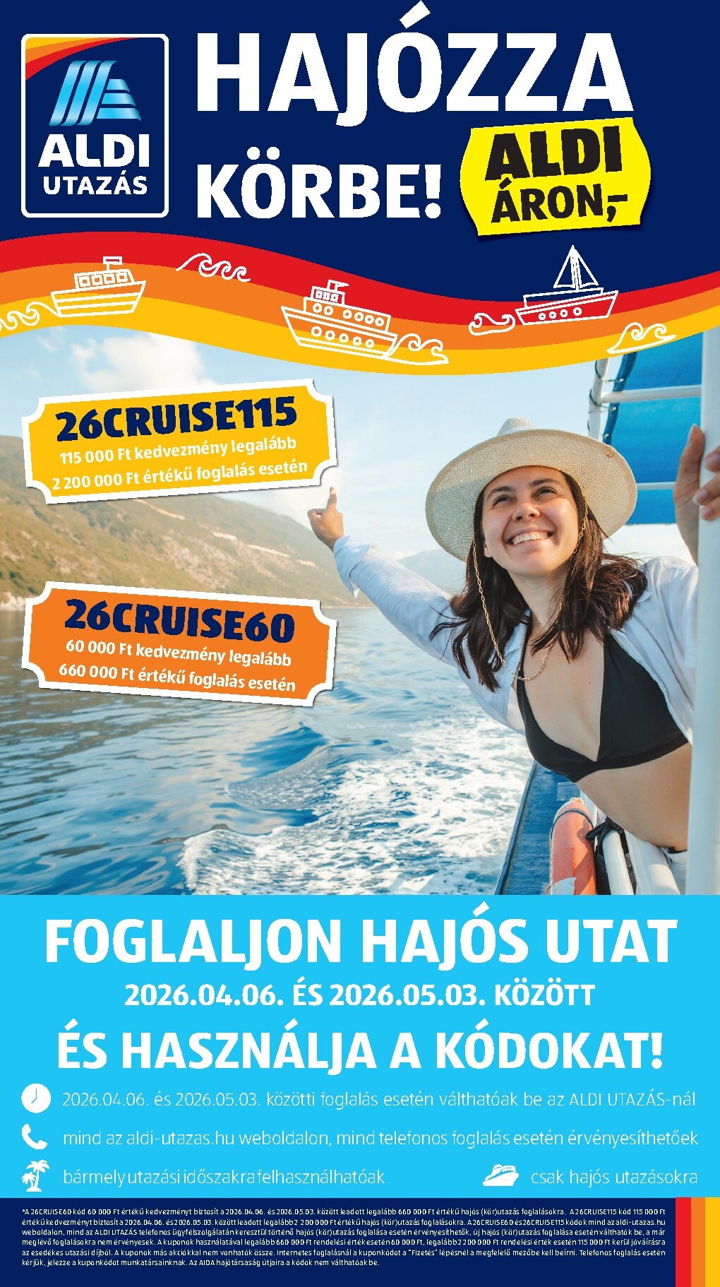 Aktuális Aldi - Utazás katalógus 2 szórólap érvényes hétfőtől 2026.04.06.-től vasárnaptól 2026.05.03.-ig