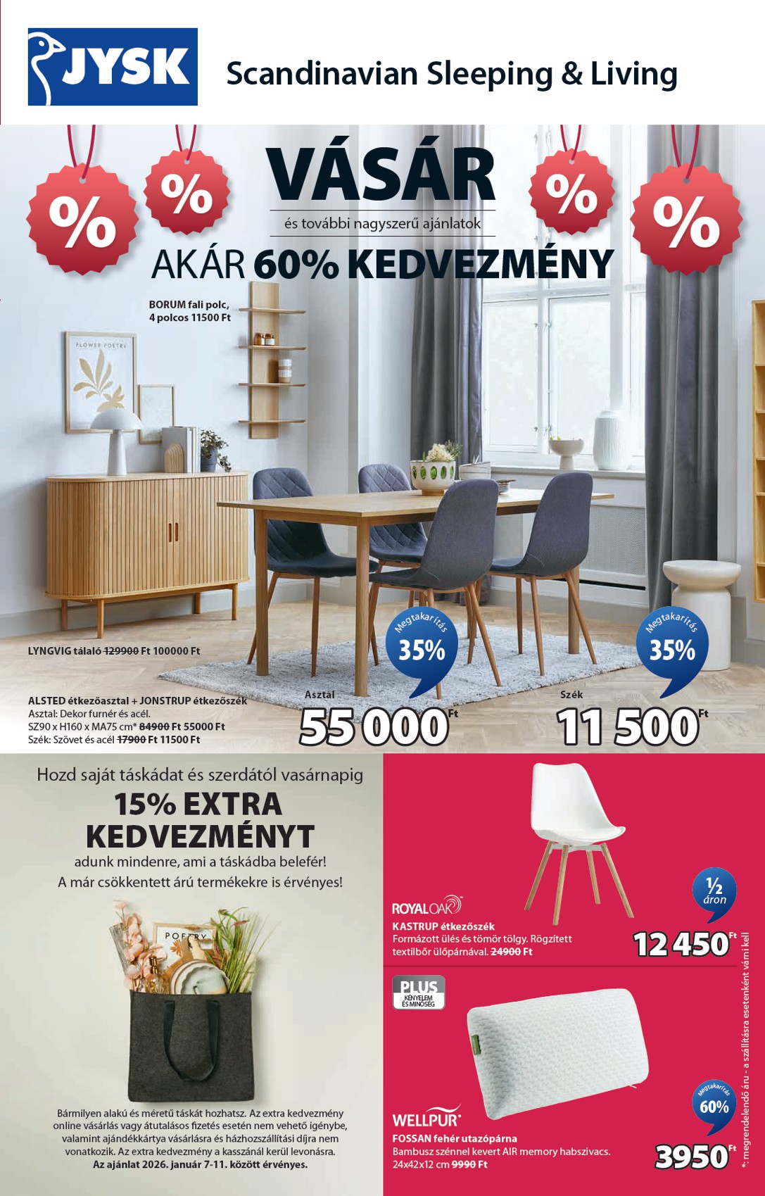 JYSK akciós újság, érvényes 01.07. - 02.01.
