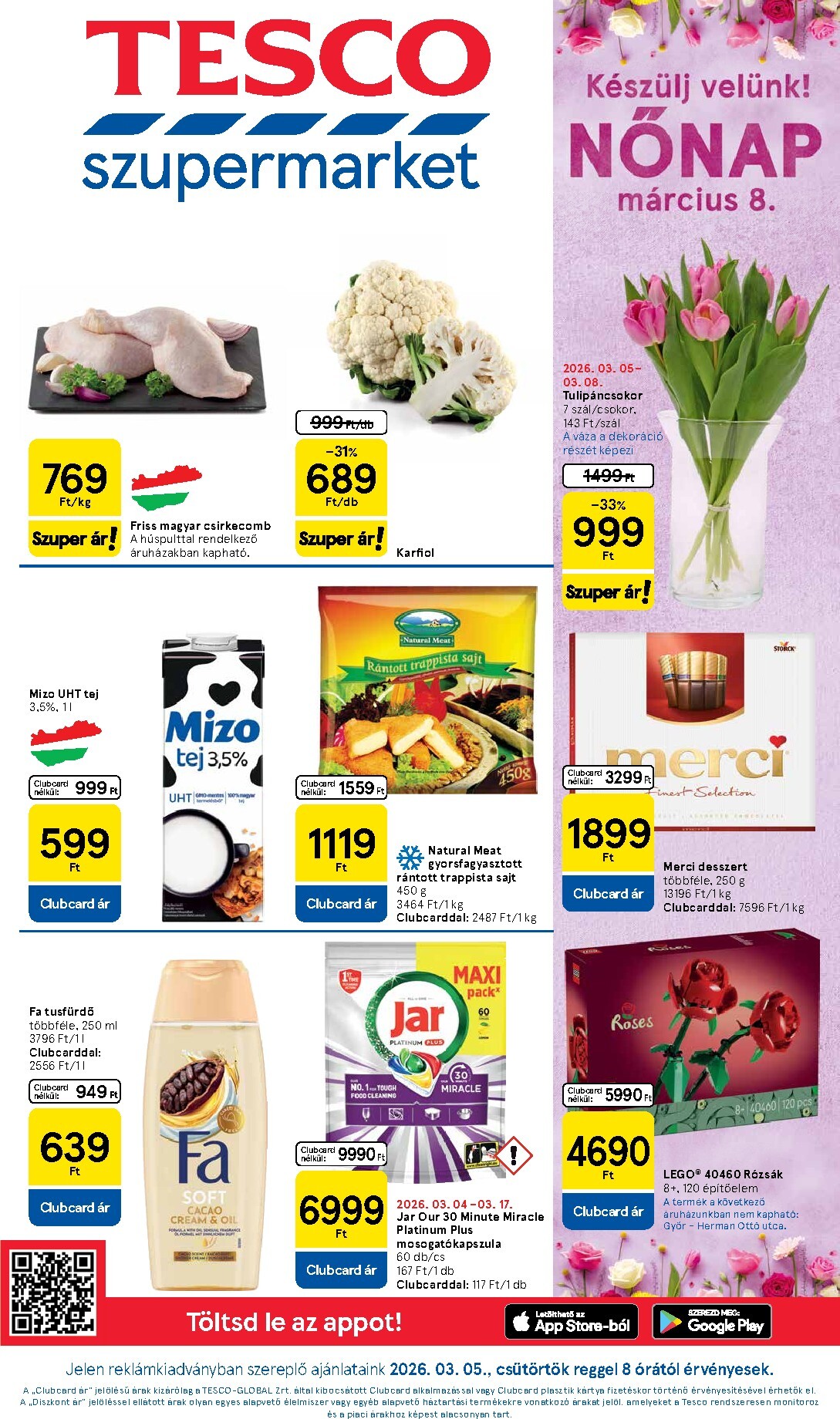 Tesco - szupermarket akciós újság, érvényes 2026.03.05. - 2026.03.11.