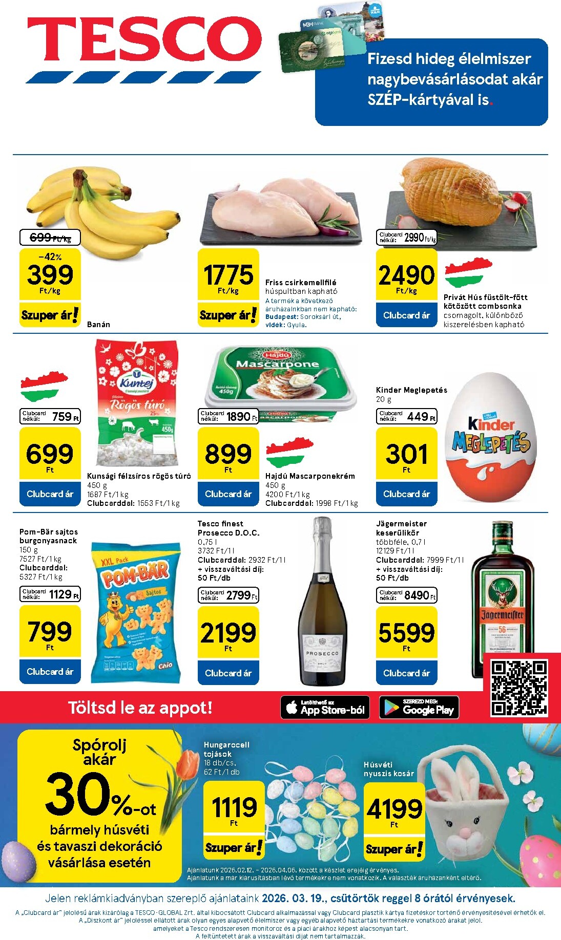 Tesco akciós újság, érvényes 2026.03.19. - 2026.03.25.