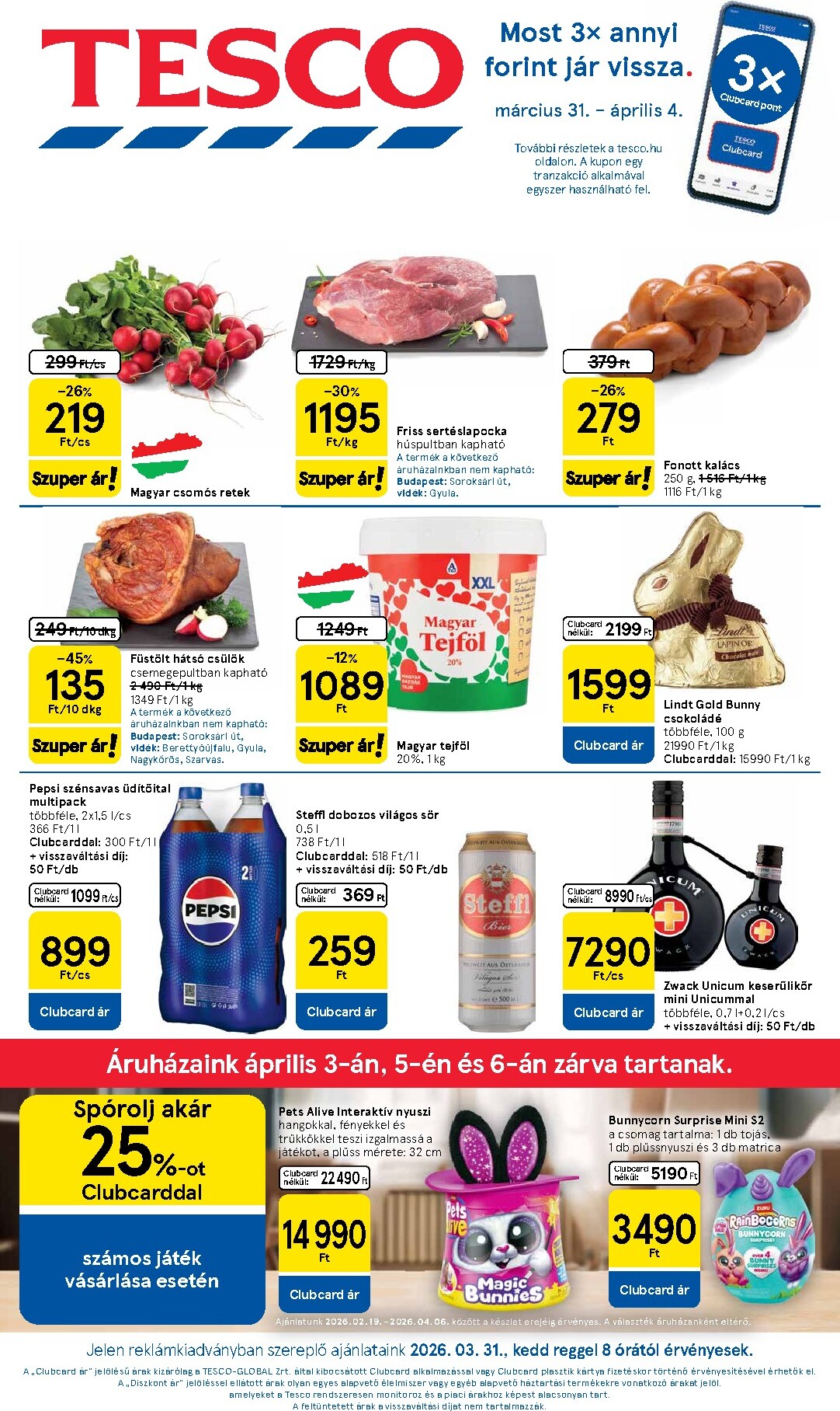 Tesco akciós újság, érvényes 2026.03.31. - 2026.04.06.