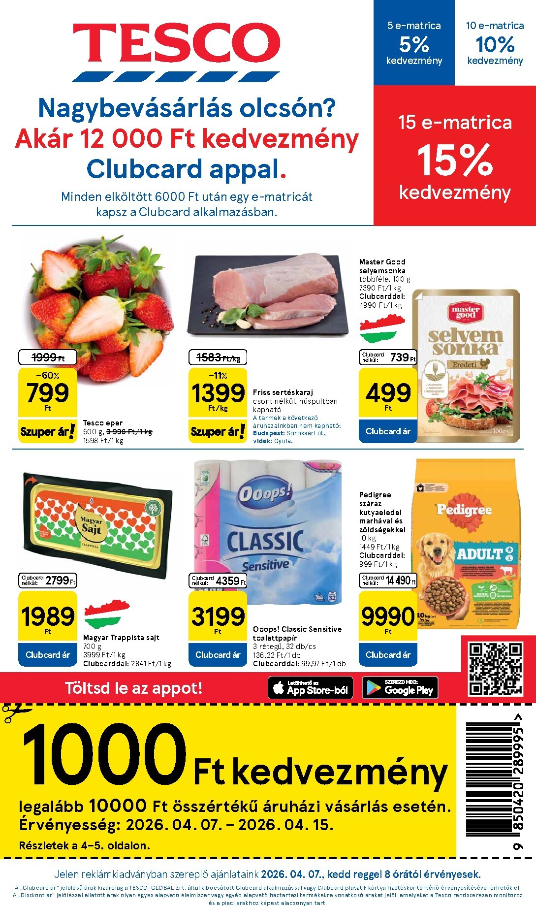 Tesco akciós újság, érvényes 2026.04.07. - 2026.04.13.