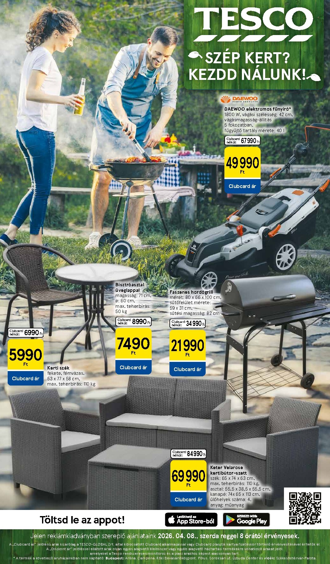 Tesco - Szép kert akciós újság, érvényes 2026.04.08. - 2026.04.27.
