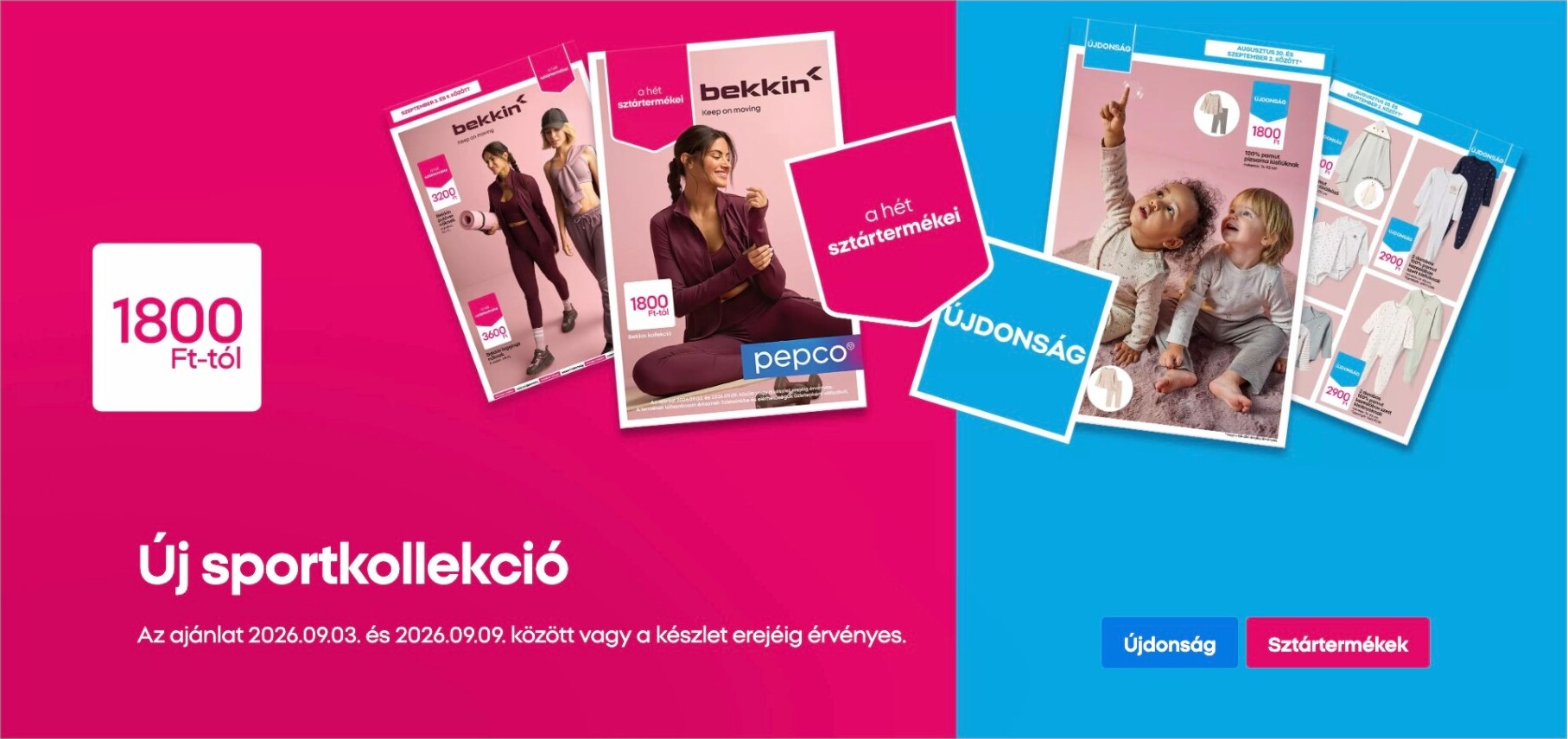 Aktuális Pepco szórólap érvényes csütörtöktől 2026.09.03.-től szerdától 2026.09.09.-ig