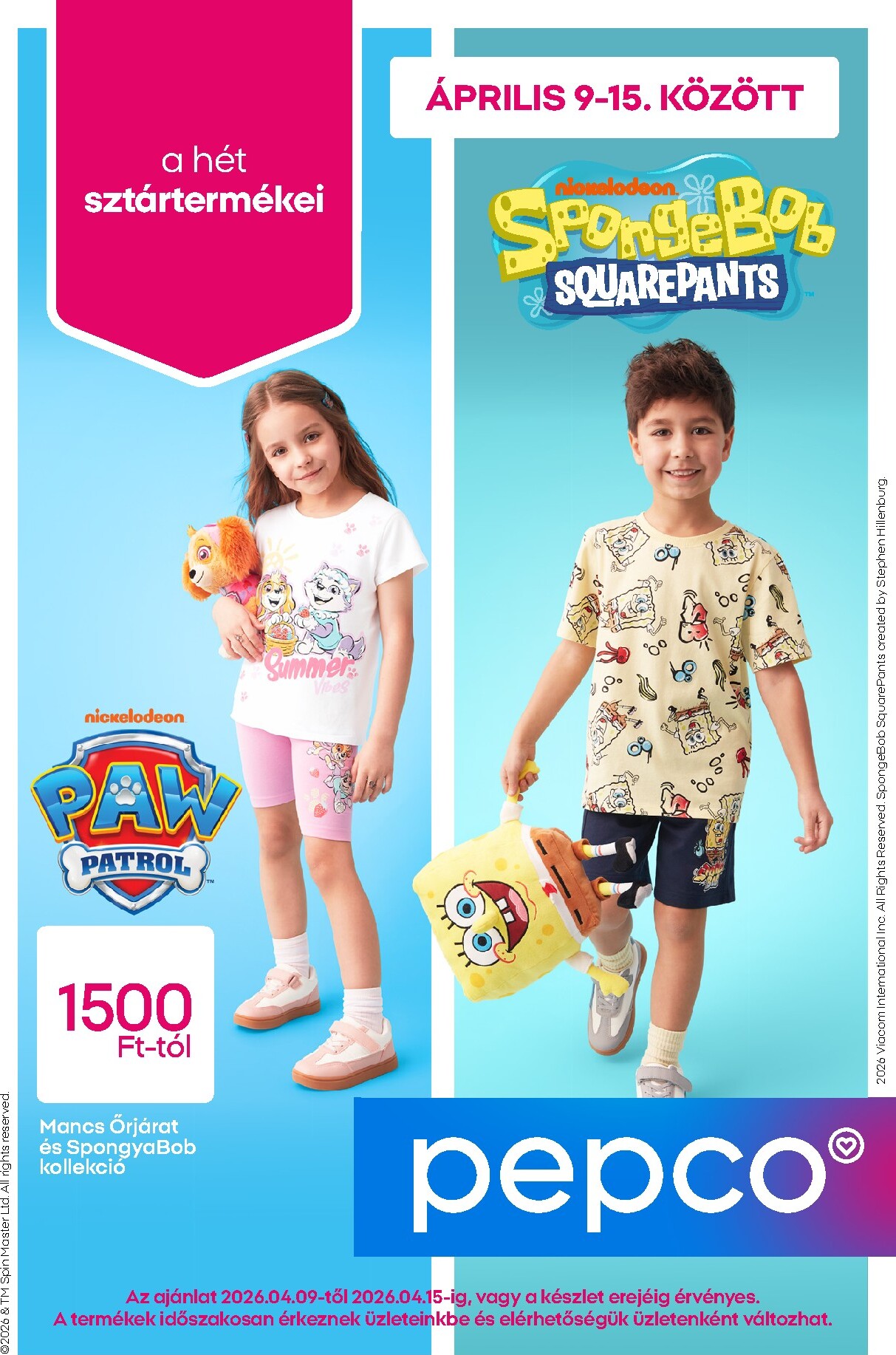 Aktuális Pepco szórólap érvényes csütörtöktől 2026.04.09.-től szerdától 2026.04.15.-ig