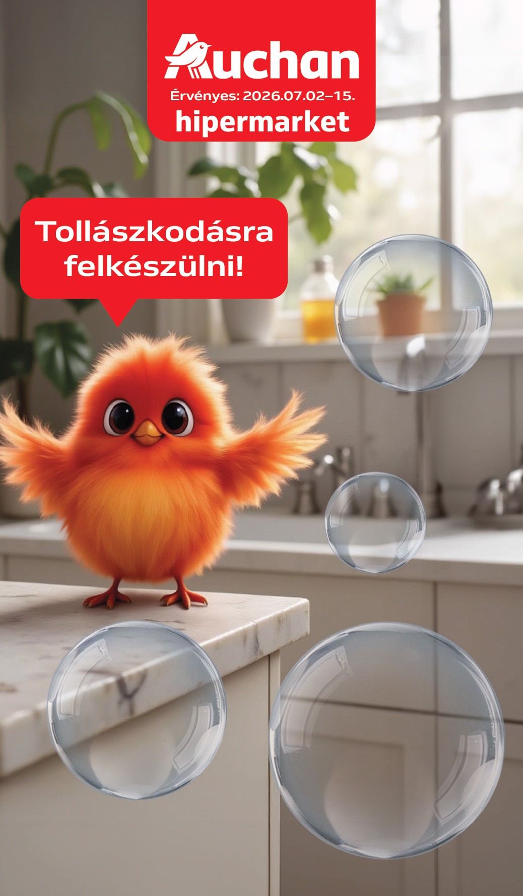 A jövőbeli Auchan Hipermarket - Szépség ajánlataink akciós újság csütörtöktől 2026.07.02.-tól szerdától 2026.07.15.-ig érvényes.