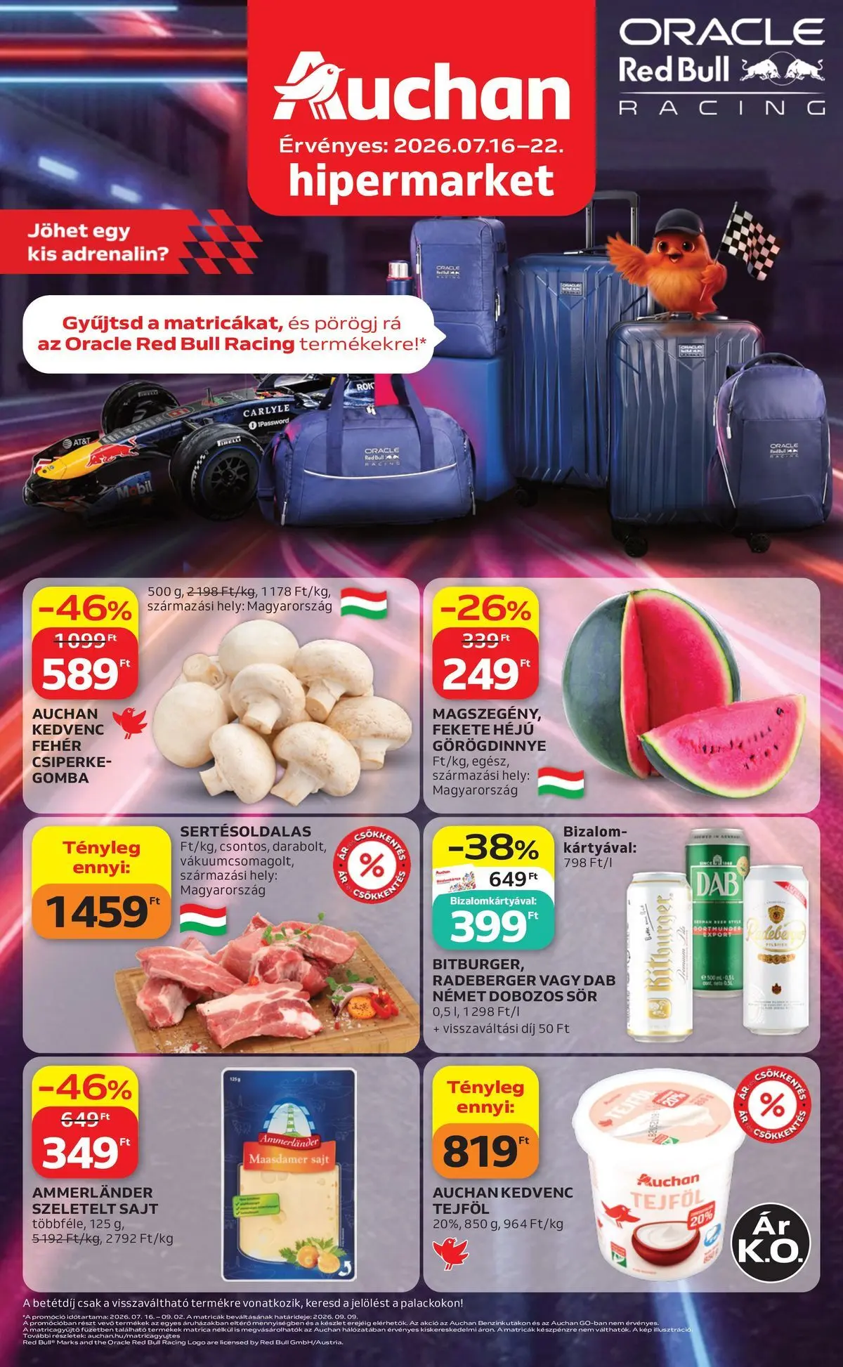 Aktuális Auchan - Auchan újság érvényessége 2026.07.22 -ig szórólap érvényes csütörtöktől 2026.07.16.-től szerdától 2026.07.22.-ig