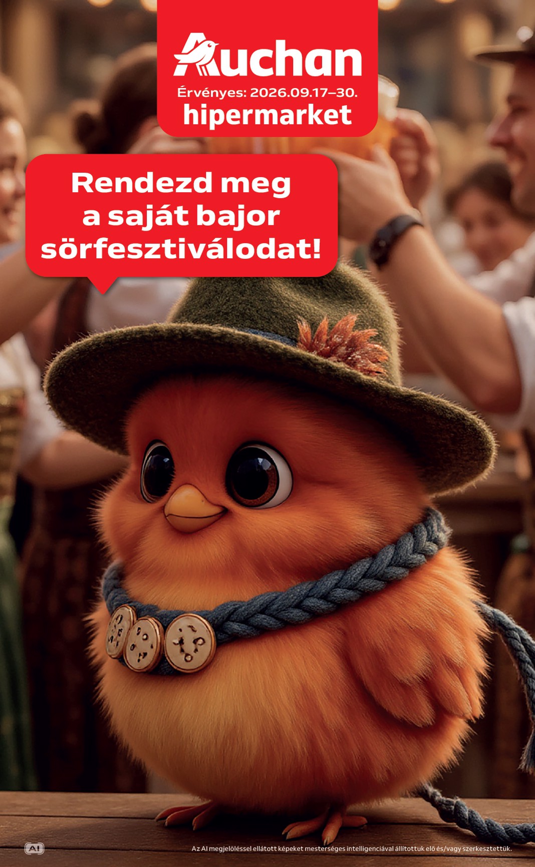 A jövőbeli Auchan Hipermarket akciós újság csütörtöktől 2026.09.17.-tól szerdától 2026.09.30.-ig érvényes.
