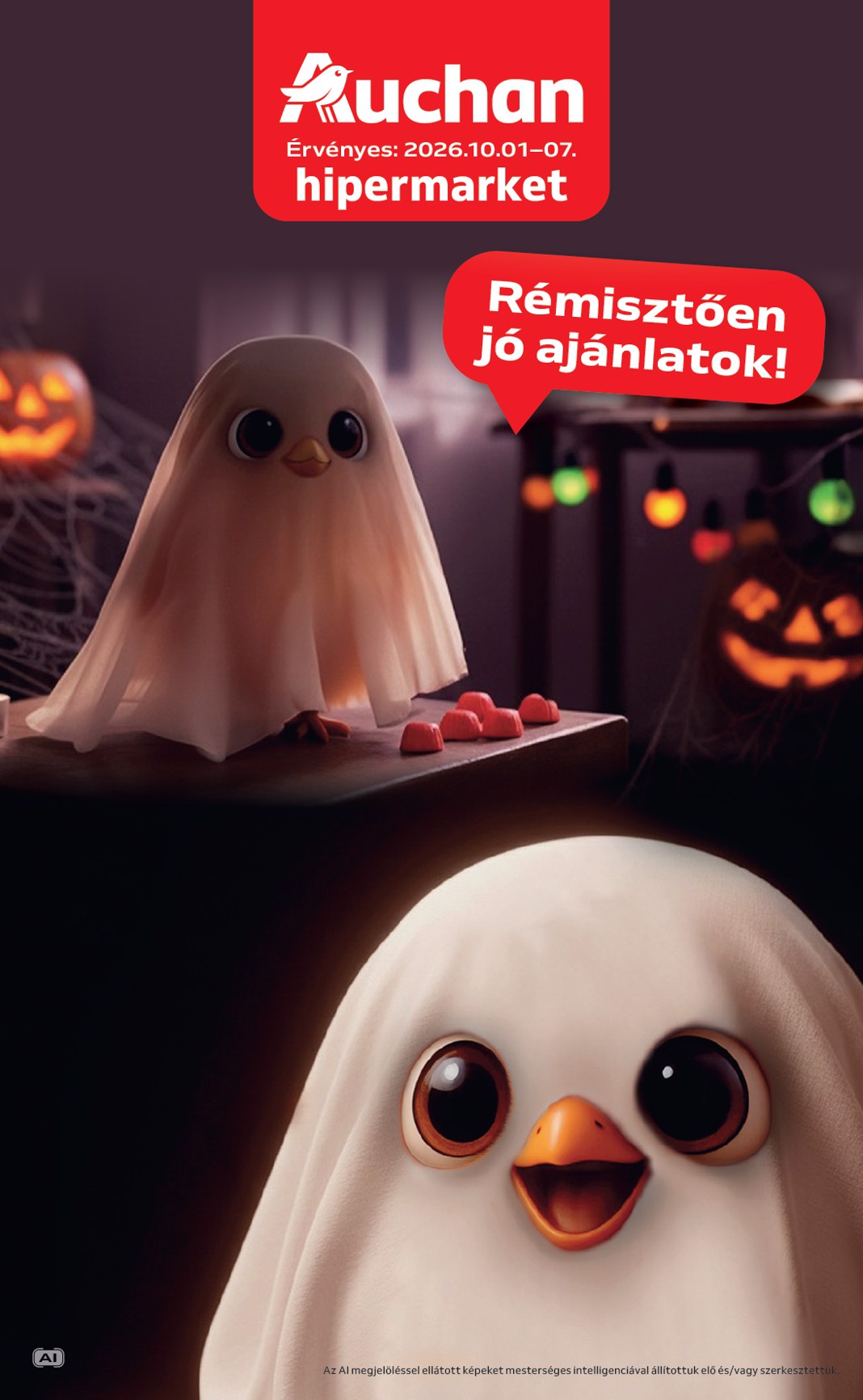 Aktuális Auchan - Halloweeni ajánlataink szórólap érvényes csütörtöktől 2026.10.01.-től szerdától 2026.10.07.-ig