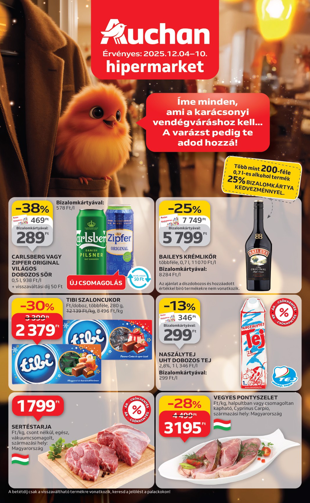Óriási kedvezmények a LIDL, Aldi és Tesco üzletekben: Mandarinos akciók, bevásárlókosár és szaloncukor akció 2025-12-05-i friss akciókkal