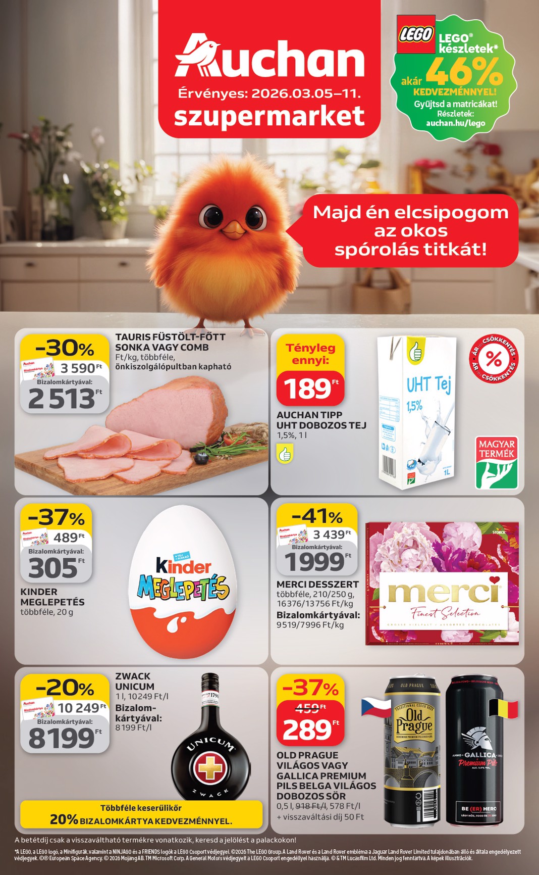 Auchan Szupermarket akciós újság, érvényes 2026.03.05. - 2026.03.11.