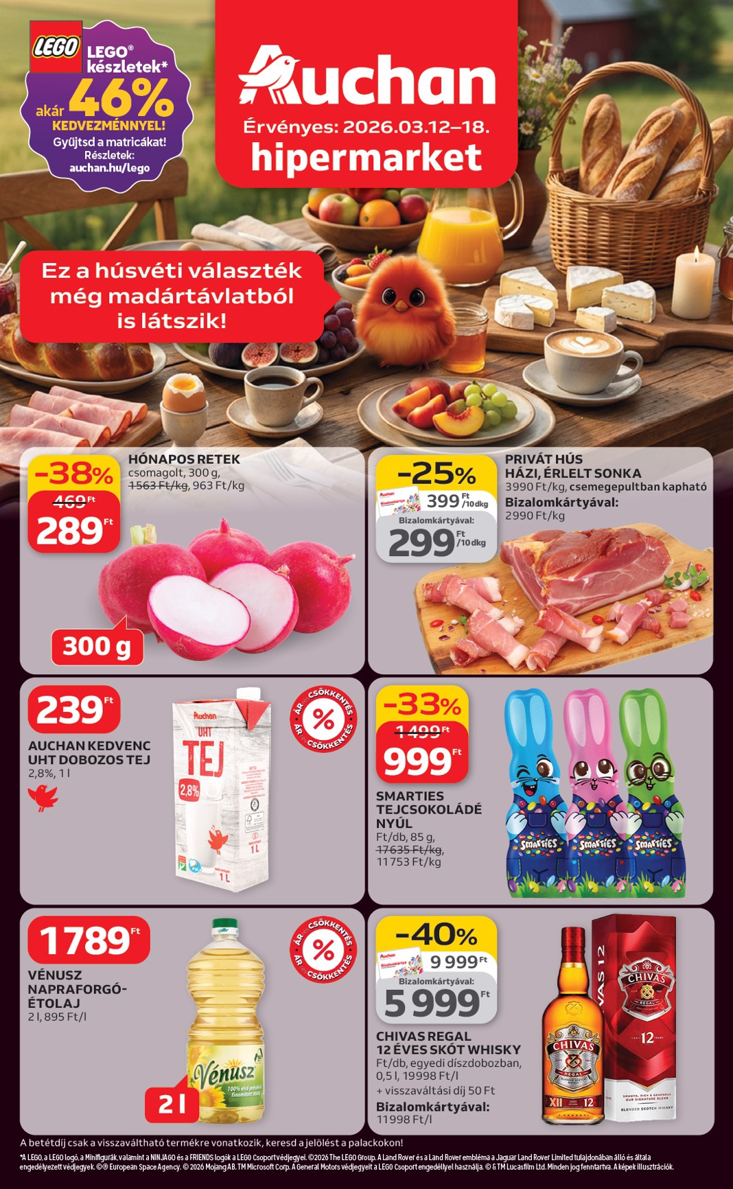 Auchan Hipermarket akciós újság, érvényes 2026.03.12. - 2026.03.18.