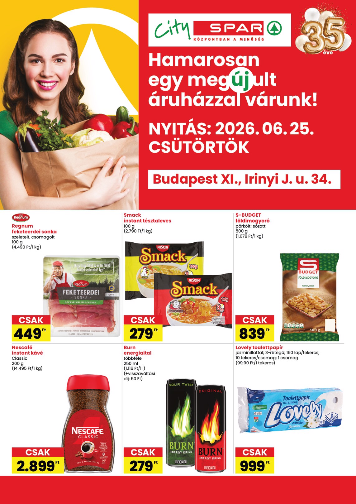 Aktuális SPAR - Megújulás szórólap érvényes csütörtöktől 2026.06.25.-től szerdától 2026.07.01.-ig