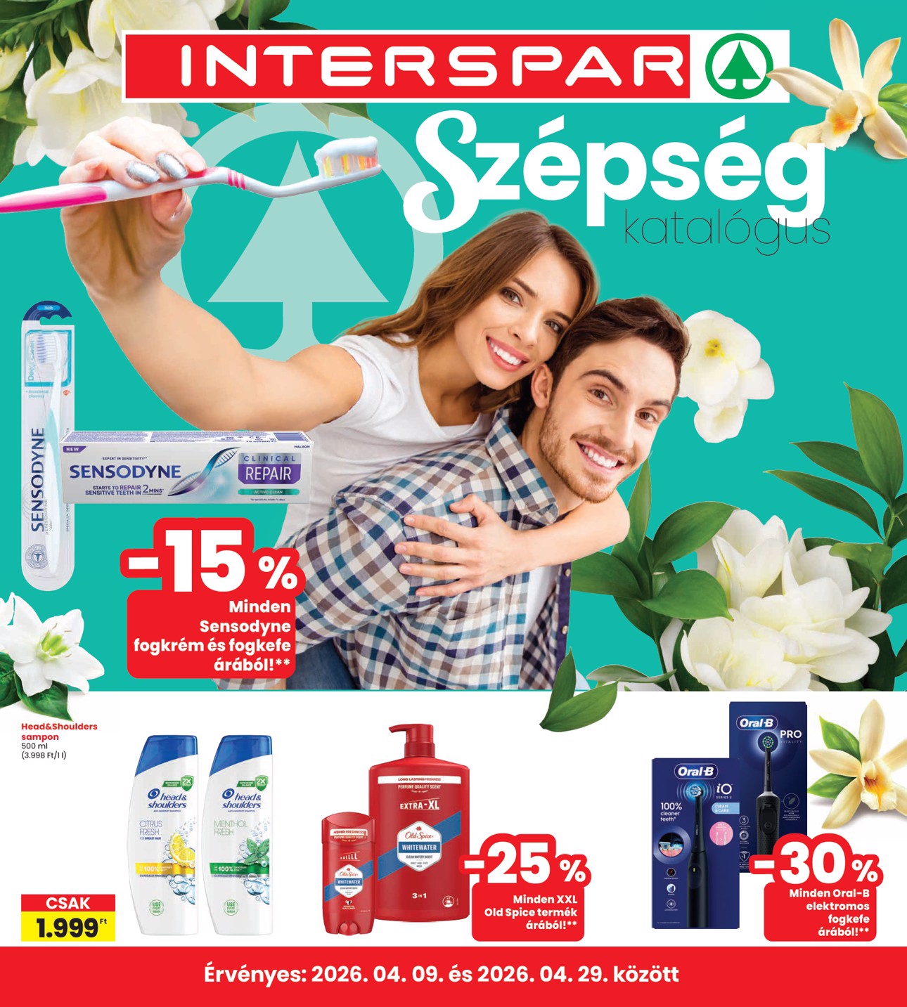 INTERSPAR - Szépség katalógus akciós újság, érvényes 2026.04.09. - 2026.04.29.