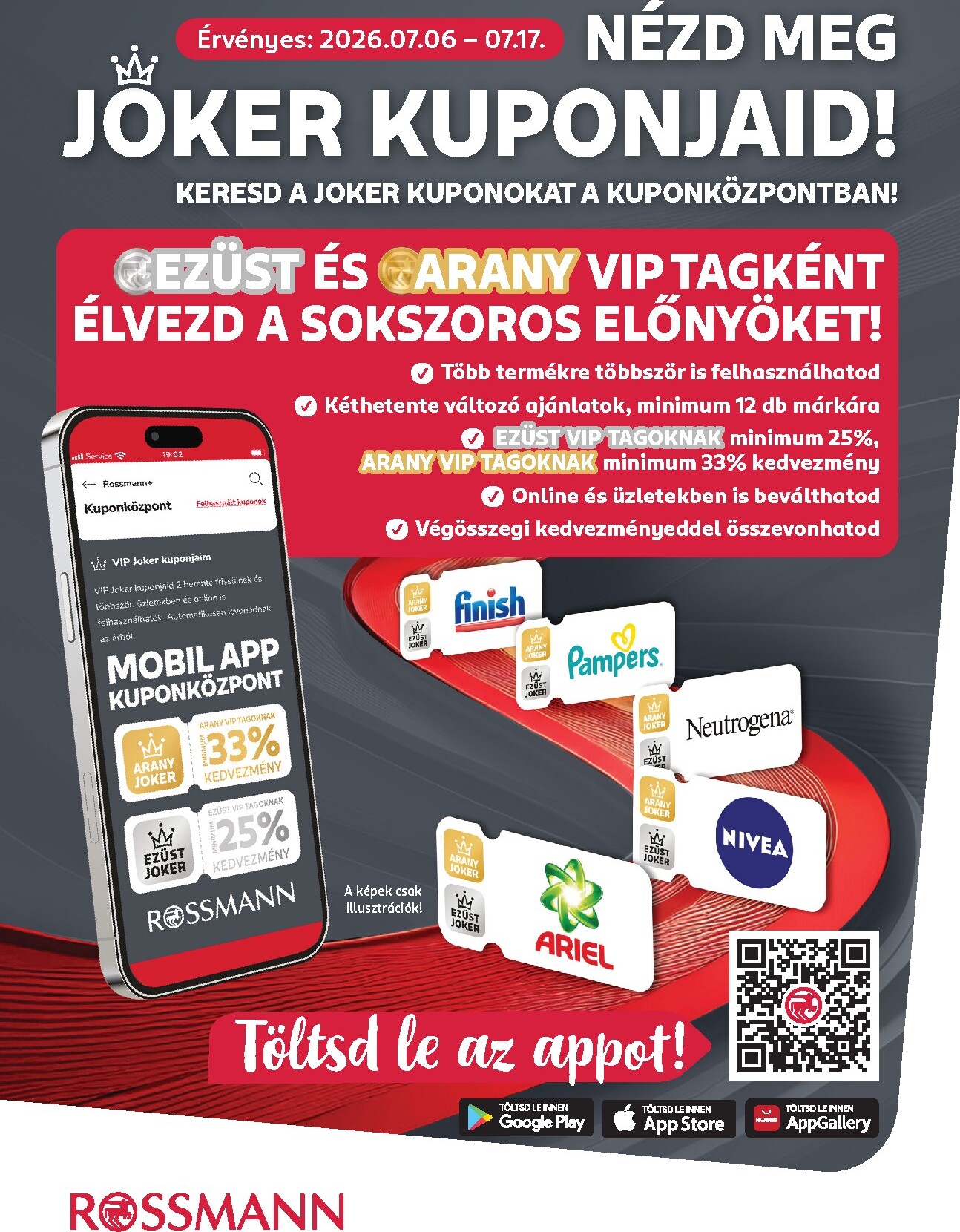 Rossmann - Kuponjaid hirdetmény a következő hétre hétfőtől 2026.07.06.-tól péntektől 2026.07.17.-ig