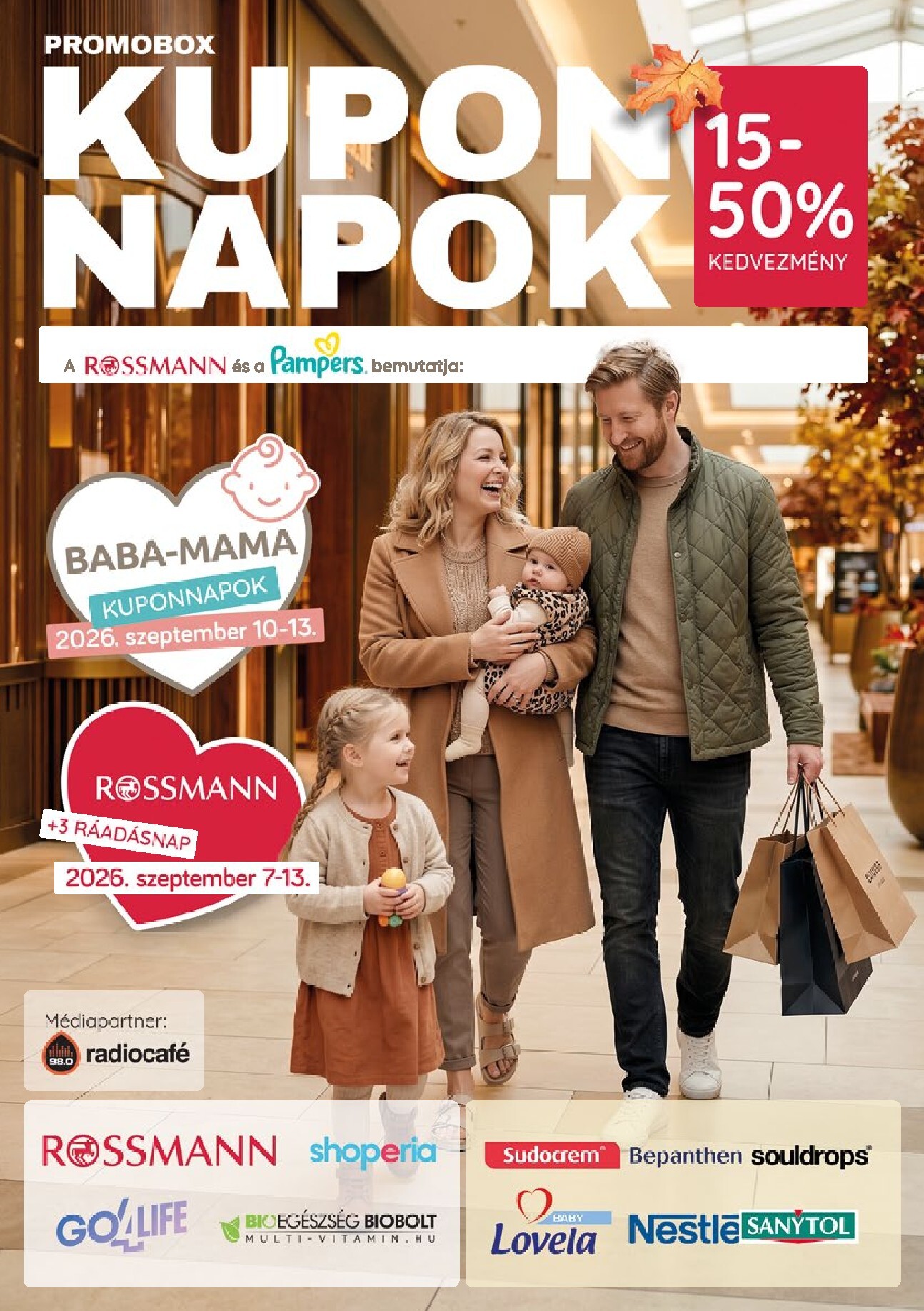 Rossmann - Kupon magazin hirdetmény a következő hétre hétfőtől 2026.09.07.-tól vasárnaptól 2026.09.13.-ig