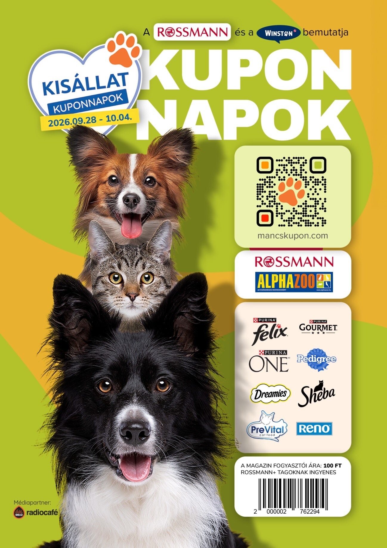 Rossmann - Kupon magazin hirdetmény a következő hétre hétfőtől 2026.09.28.-tól vasárnaptól 2026.10.04.-ig
