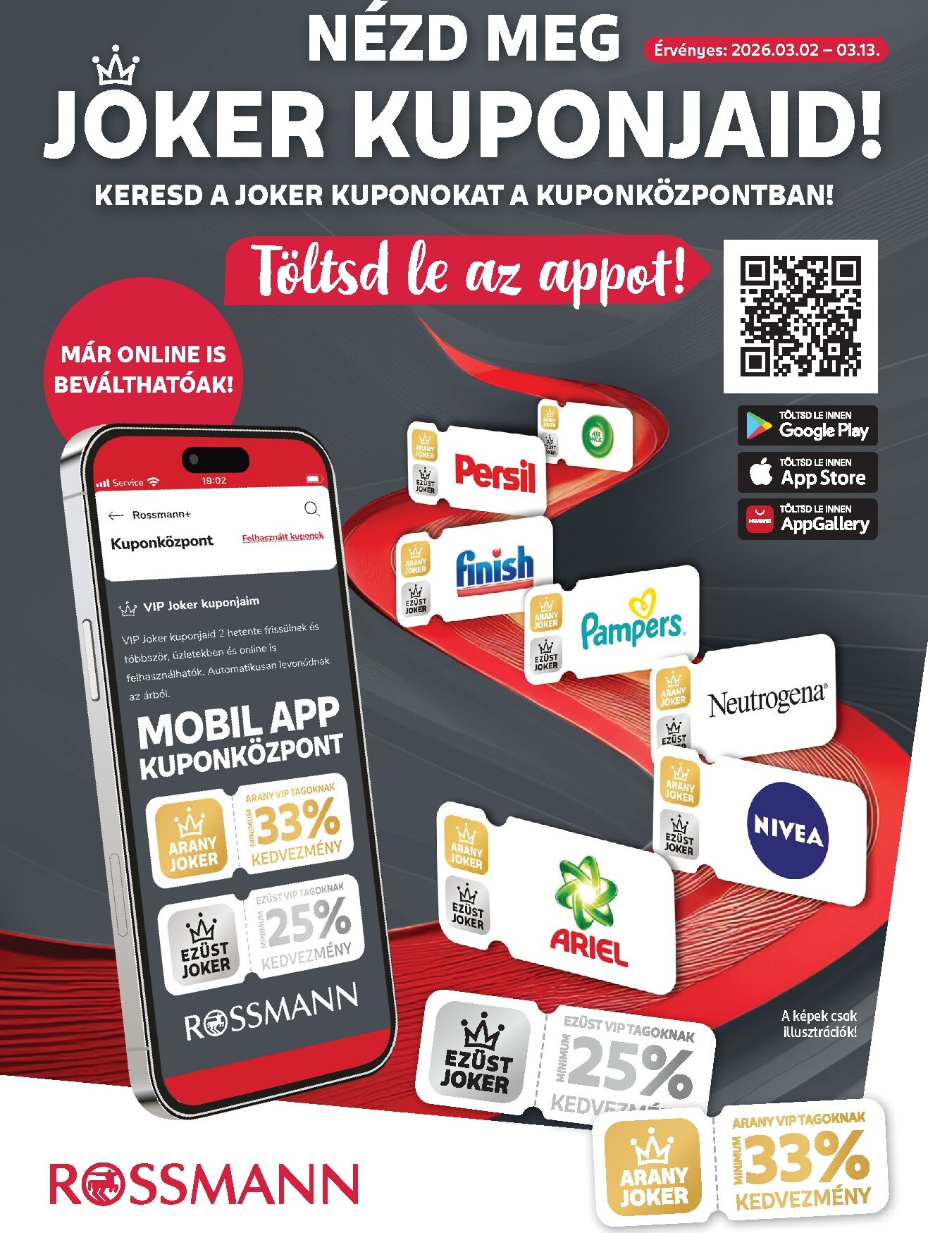 Rossmann - Kuponjaid akciós újság, érvényes 2026.03.02. - 2026.03.13.