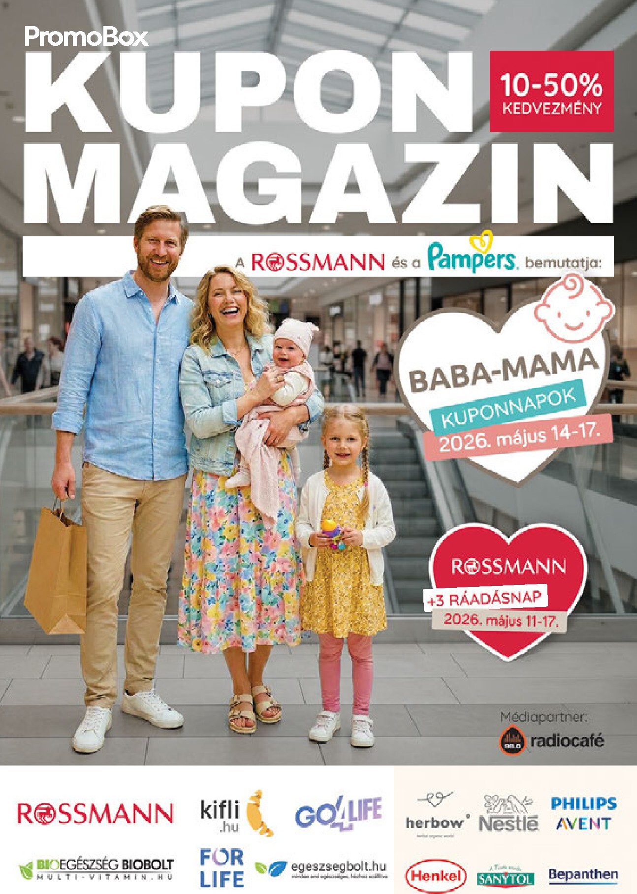 Rossmann - Kupon magazin hirdetmény a következő hétre hétfőtől 2026.05.11.-tól vasárnaptól 2026.05.17.-ig