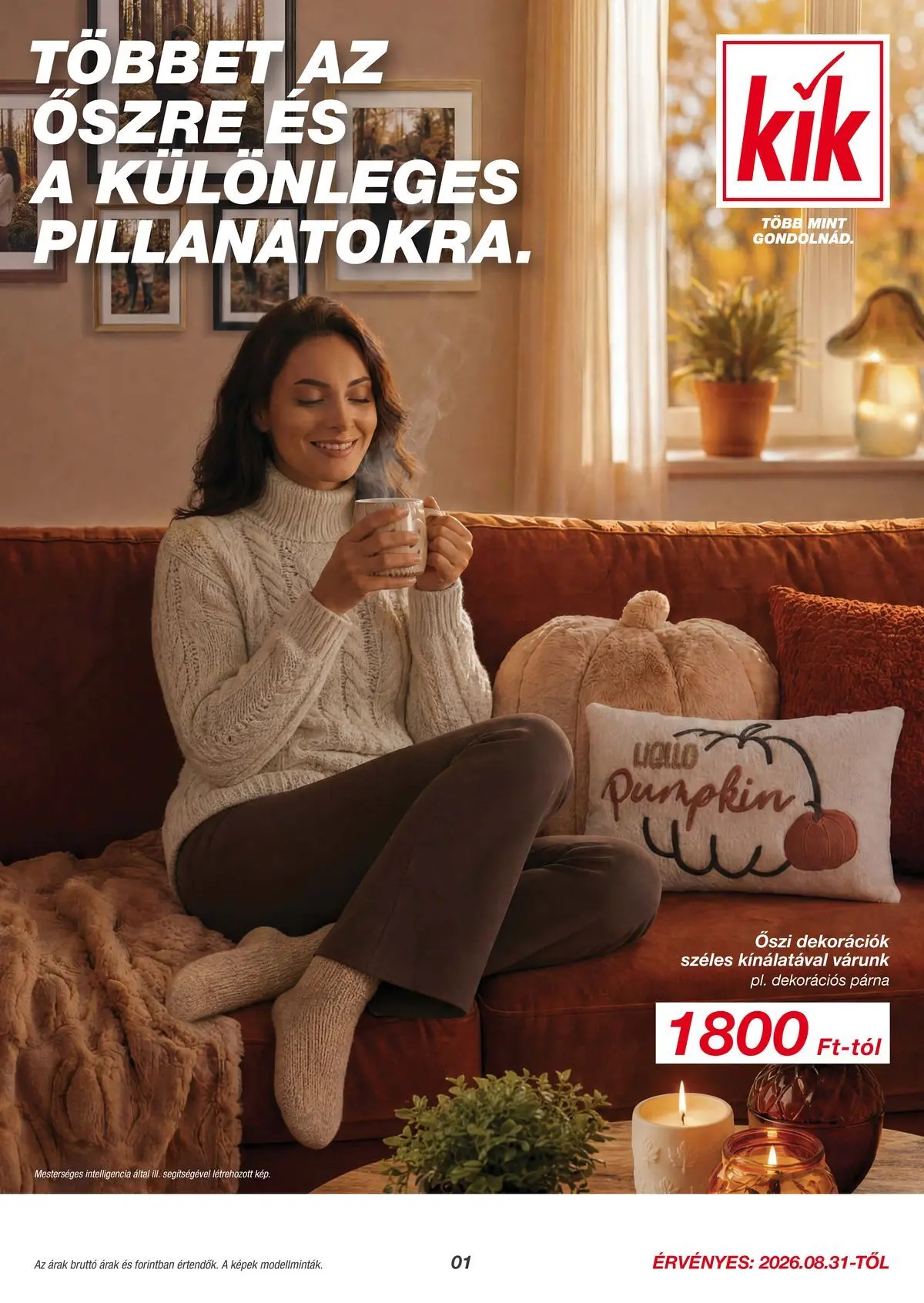 KiK hirdetmény a következő hétre hétfőtől 2026.08.31.-tól vasárnaptól 2026.09.06.-ig