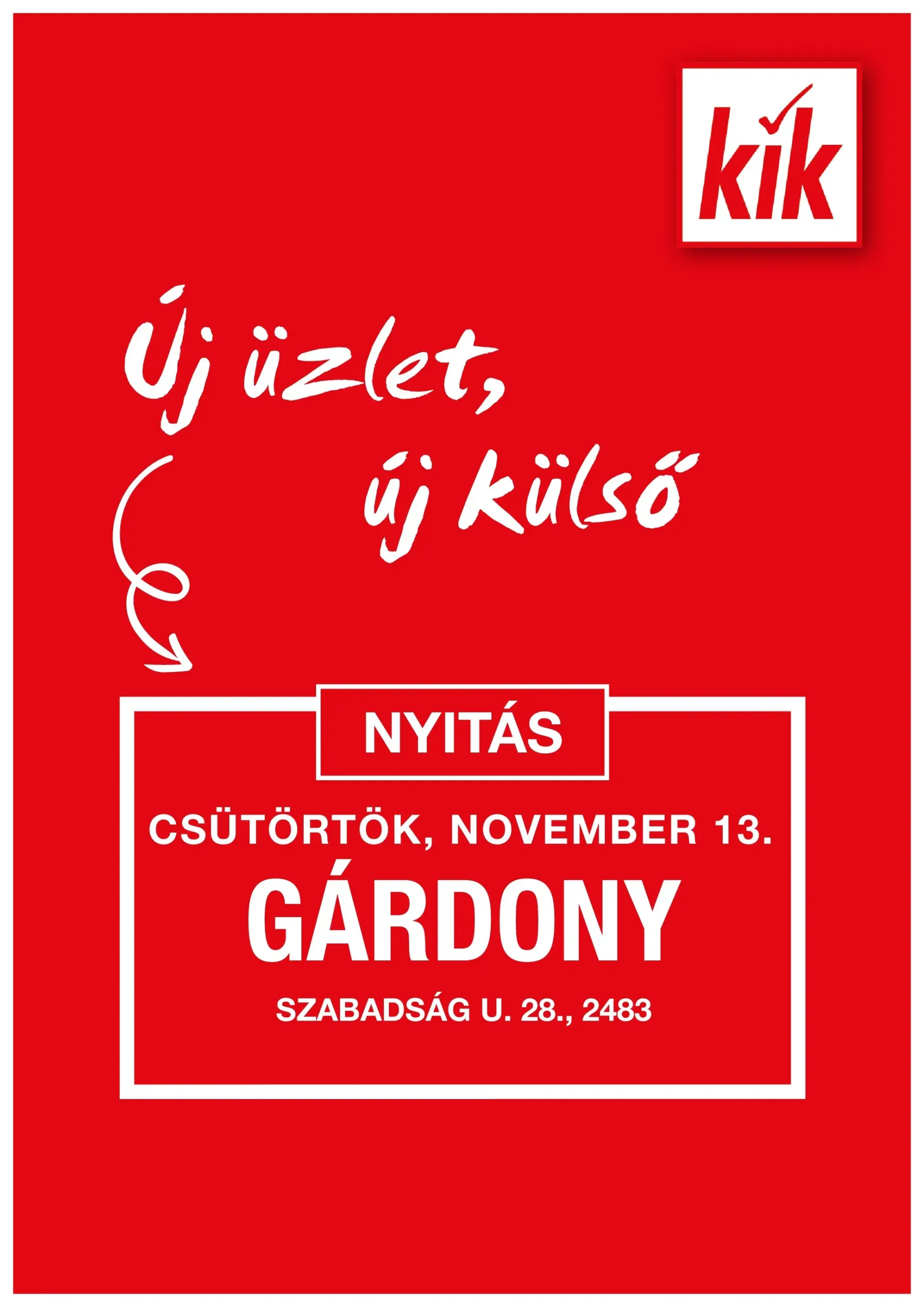 KiK - Gárdony akciós újság, érvényes 11.11. - 11.16.