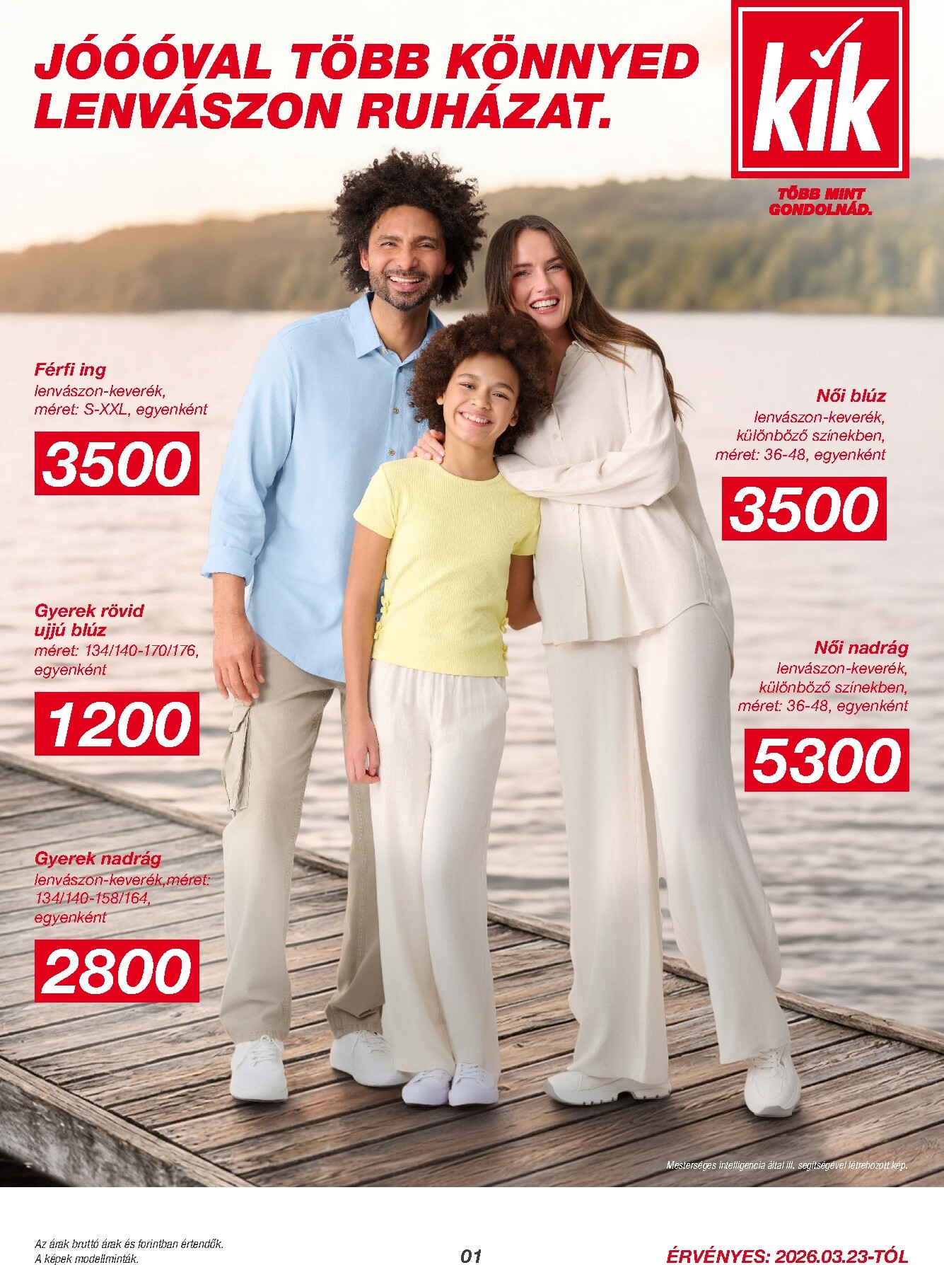KiK akciós újság, érvényes 2026.03.23. - 2026.04.19.