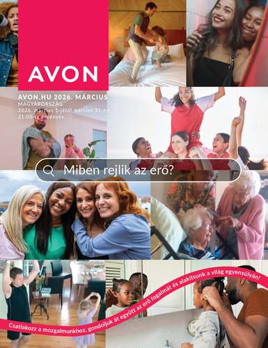 Avon akciós újság, érvényes 2026.03.01. - 2026.03.31.