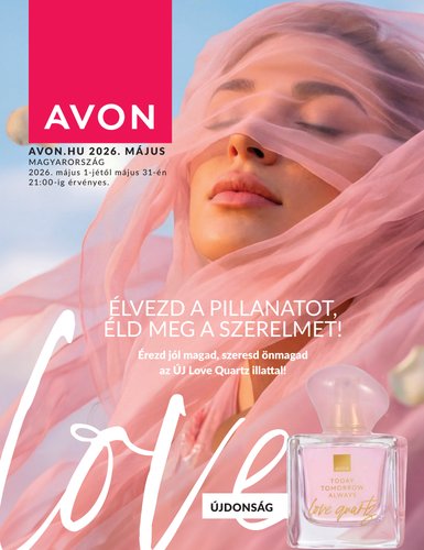 Aktuális Avon szórólap érvényes péntektől 2026.05.01.-től vasárnaptól 2026.05.31.-ig
