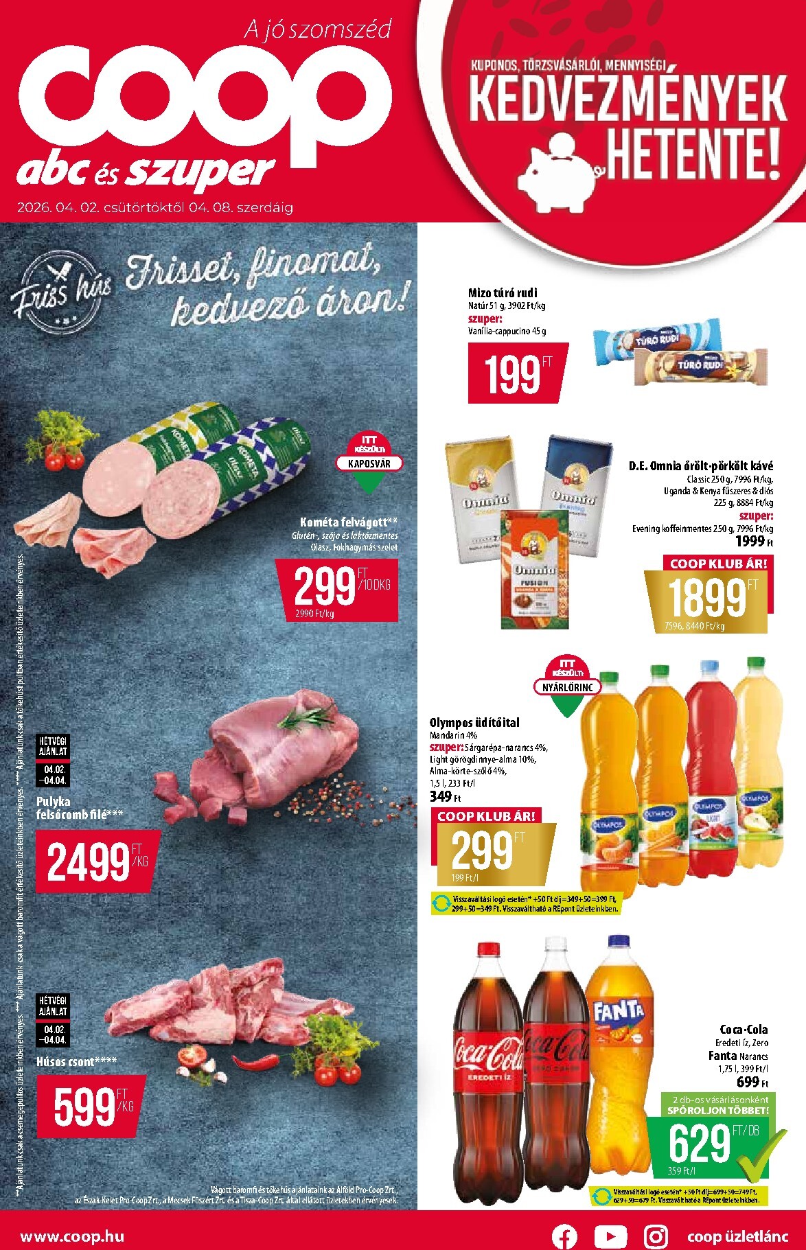 Coop - Abc-Szuper akciós újság, érvényes 2026.04.02. - 2026.04.08.