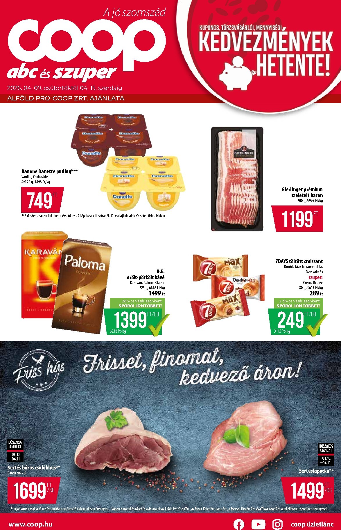 Coop - Alföld - Abc-Szuper akciós újság, érvényes 2026.04.09. - 2026.04.15.