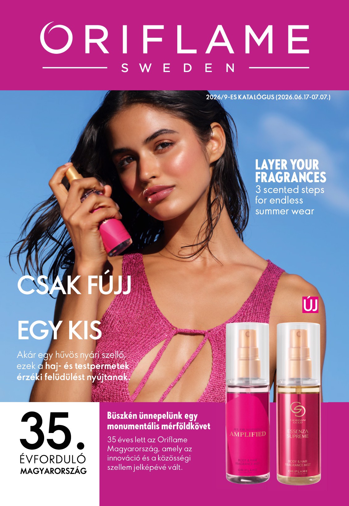 Aktuális Oriflame szórólap érvényes szerdától 2026.06.17.-től keddtől 2026.07.07.-ig