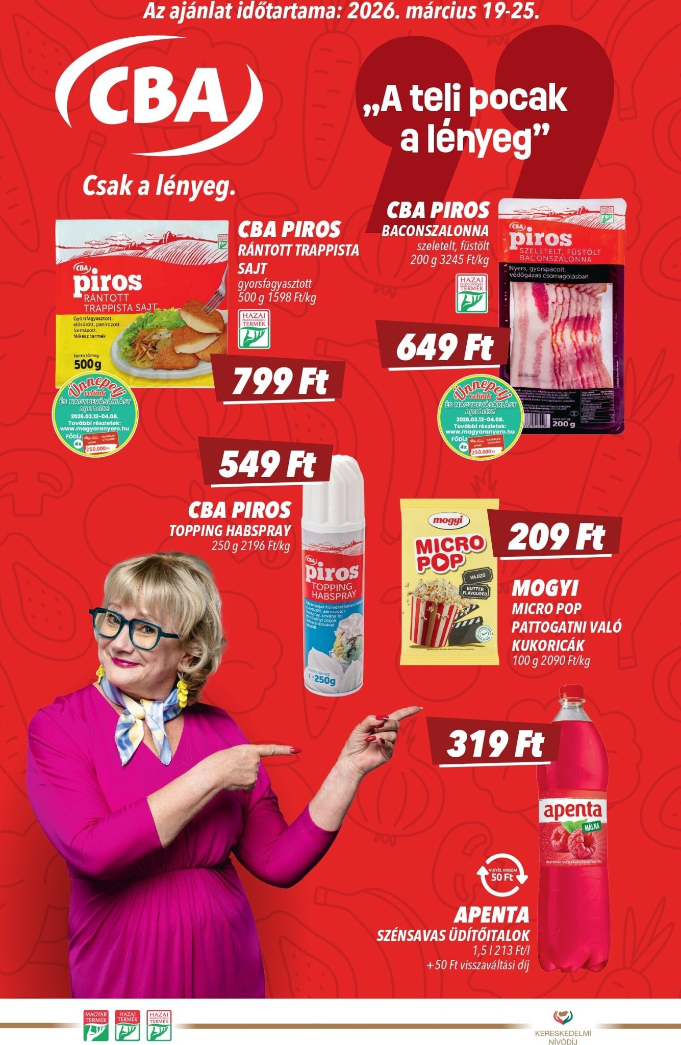 CBA akciós újság, érvényes 2026.03.19. - 2026.03.25.