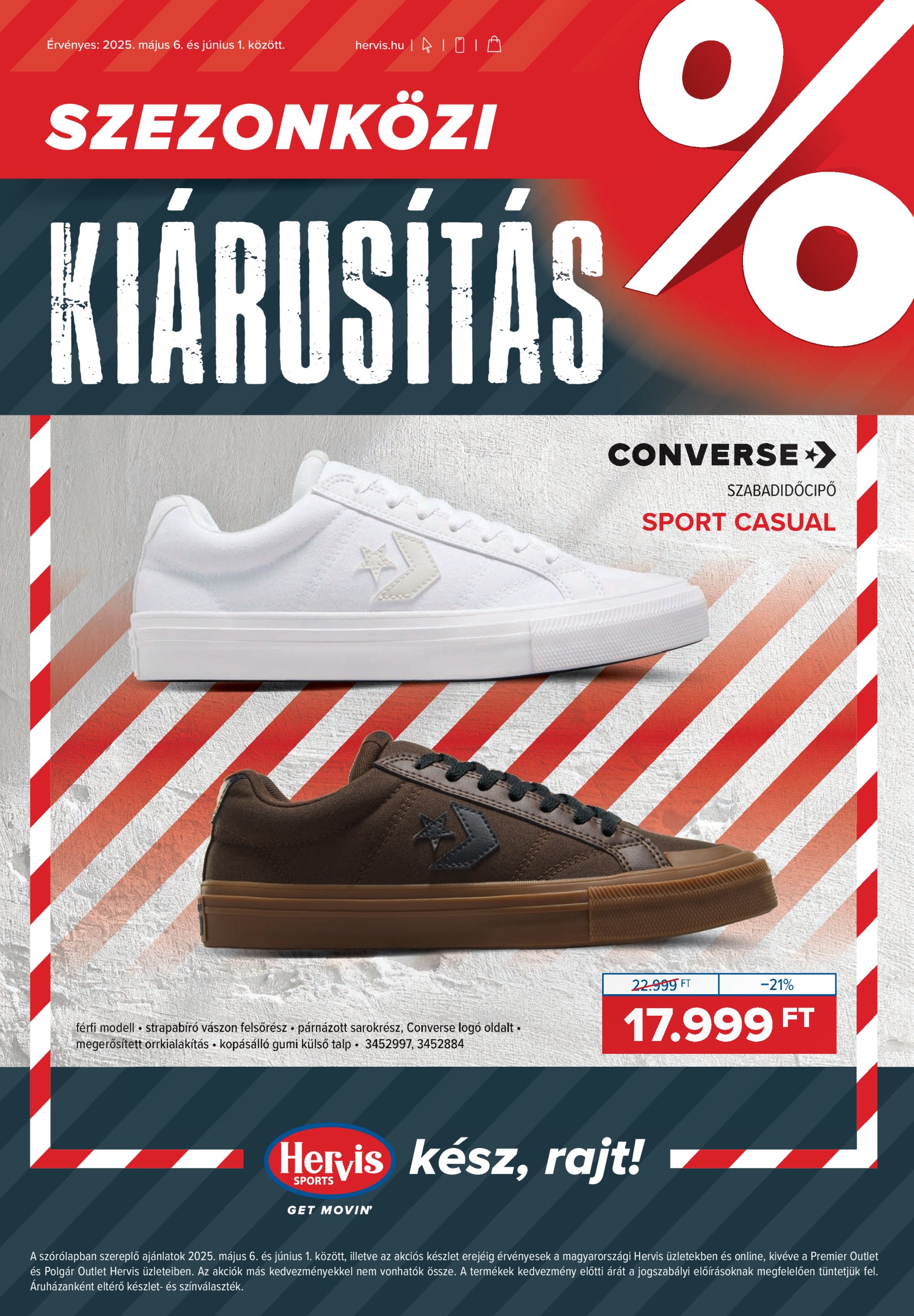 Hervis akciós újság, érvényes 05.06. - 06.01.