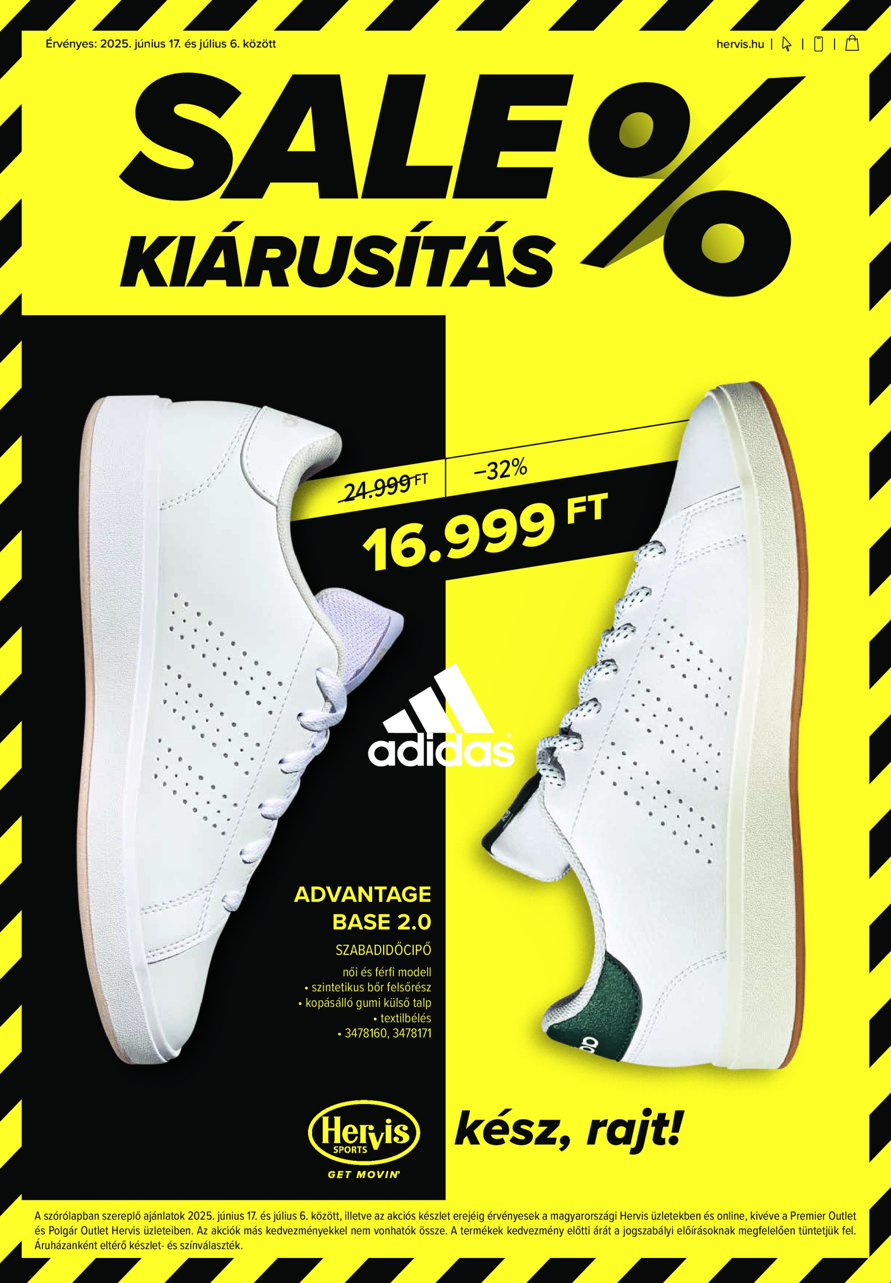 Hervis akciós újság, érvényes 06.17. - 07.06.